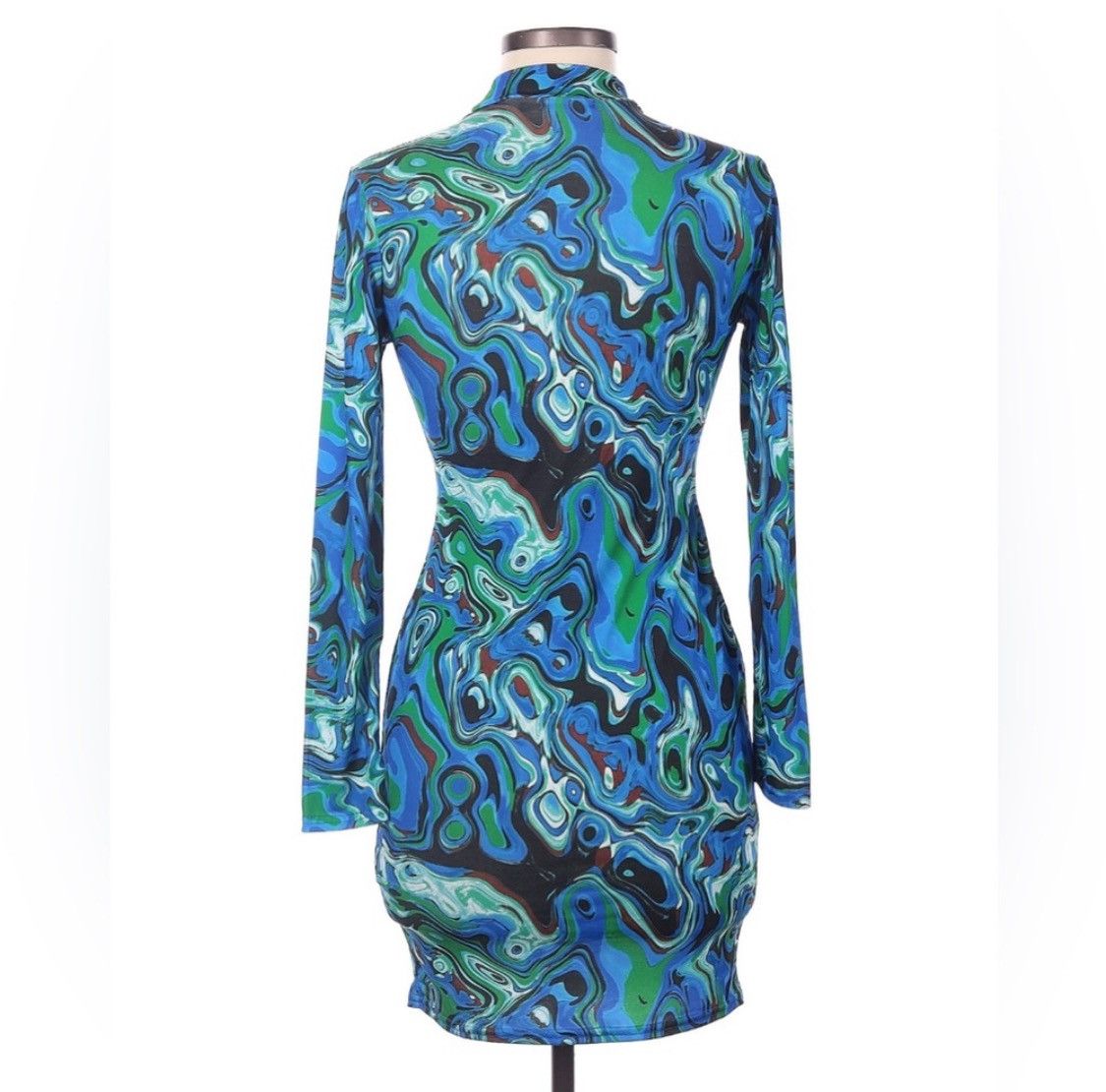 Nasty Gal Paint Swirl Bodycon Dress Size M / US 6-8 / IT 42-44 - 2 Thumbnail