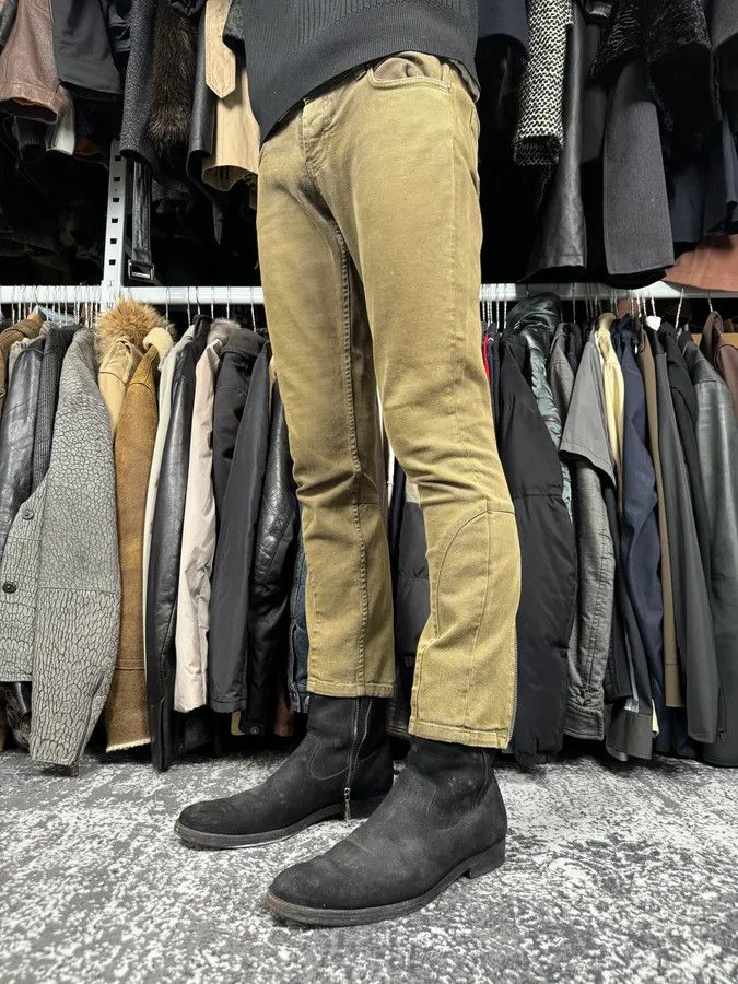 Prada 2000s Prada Khaki Green Zip Slim Pants Size US 28 / EU 44 - 3 Thumbnail