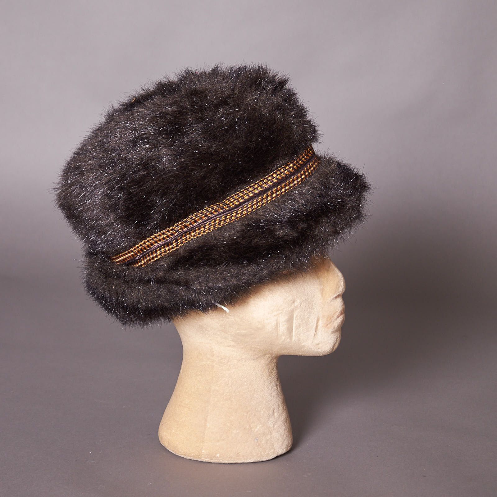Vintage Vintage 1970s Faux Fur Winter Fedora Hat Ear Flaps Size ONE SIZE - 4 Thumbnail