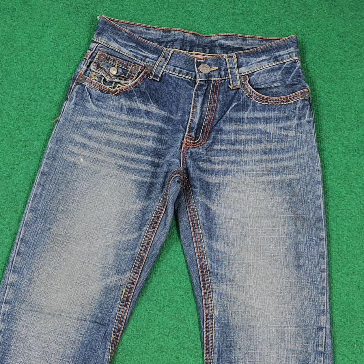 True Religion Vintage True Religion Joey Big T Flare Jeans C297N23 Size US 31 - 5 Thumbnail