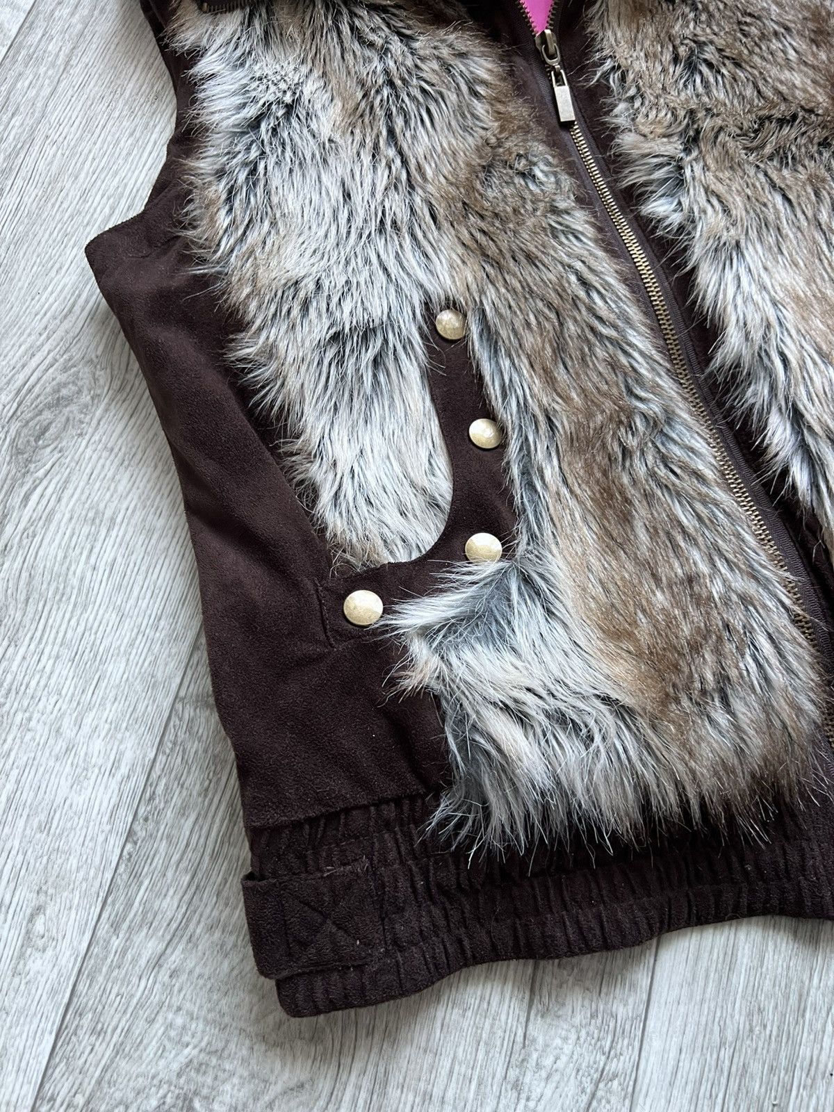 Hysteric Glamour Crazy Archived Faux Fur Y2k Vest Hysteric Glamour LGB 00s Size S / US 4 / IT 40 - 7 Thumbnail