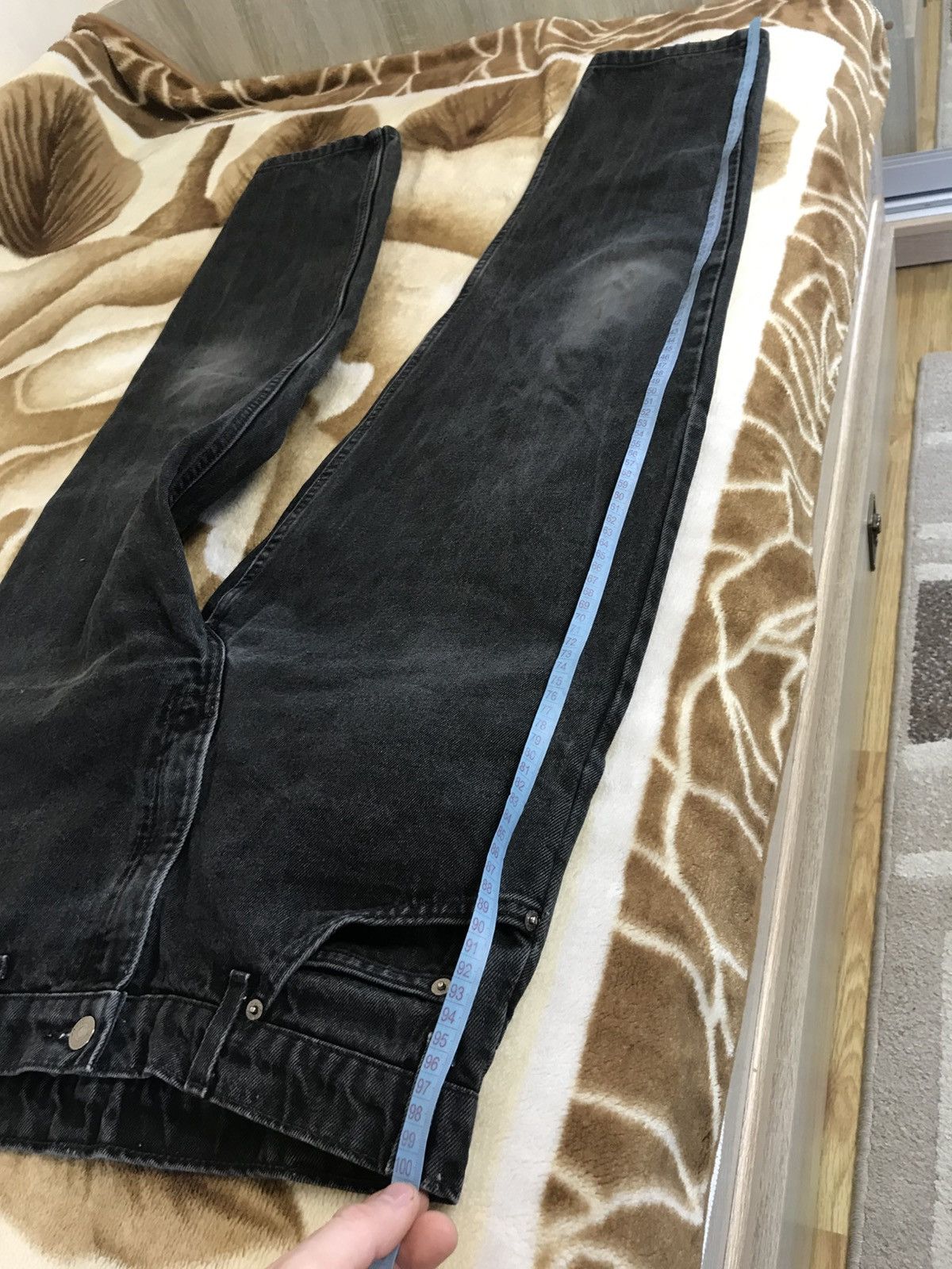 Levi's × Levi's Vintage Clothing 🔥 Vintage Levis 550 Distressed Denim Washed Pants Jeans Size US 34 / EU 50 - 12 Thumbnail