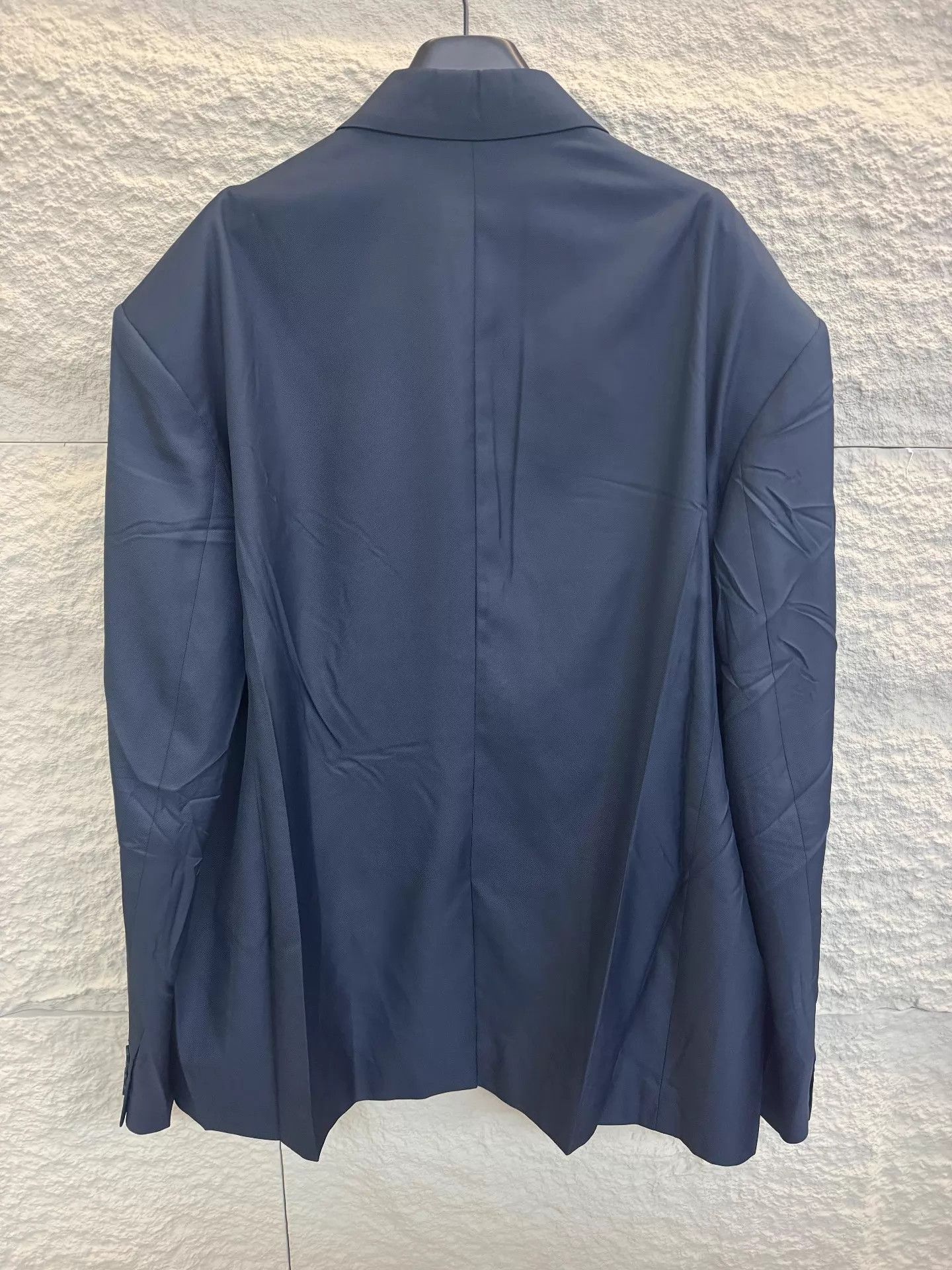 Balenciaga Balenciaga Afterworld Navy Pleated Unisex Suit Size 44R - 2 Thumbnail