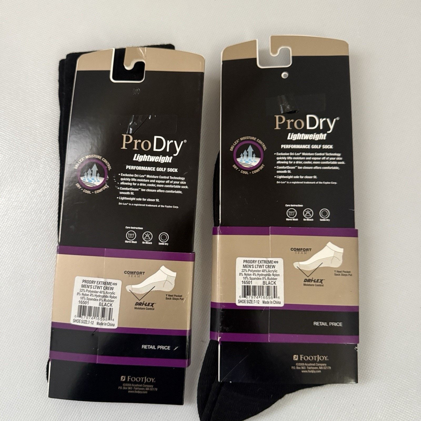 Footjoy FOOTJOY ProDry Extreme Golf Crew Moisture Control Socks Size ONE SIZE - 2 Thumbnail