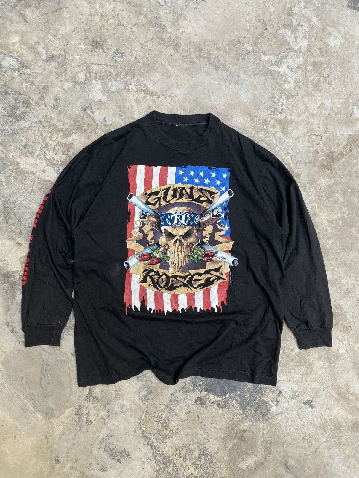 RARE Vintage 1991 Guns N Roses Longsleeve T-shirt merch