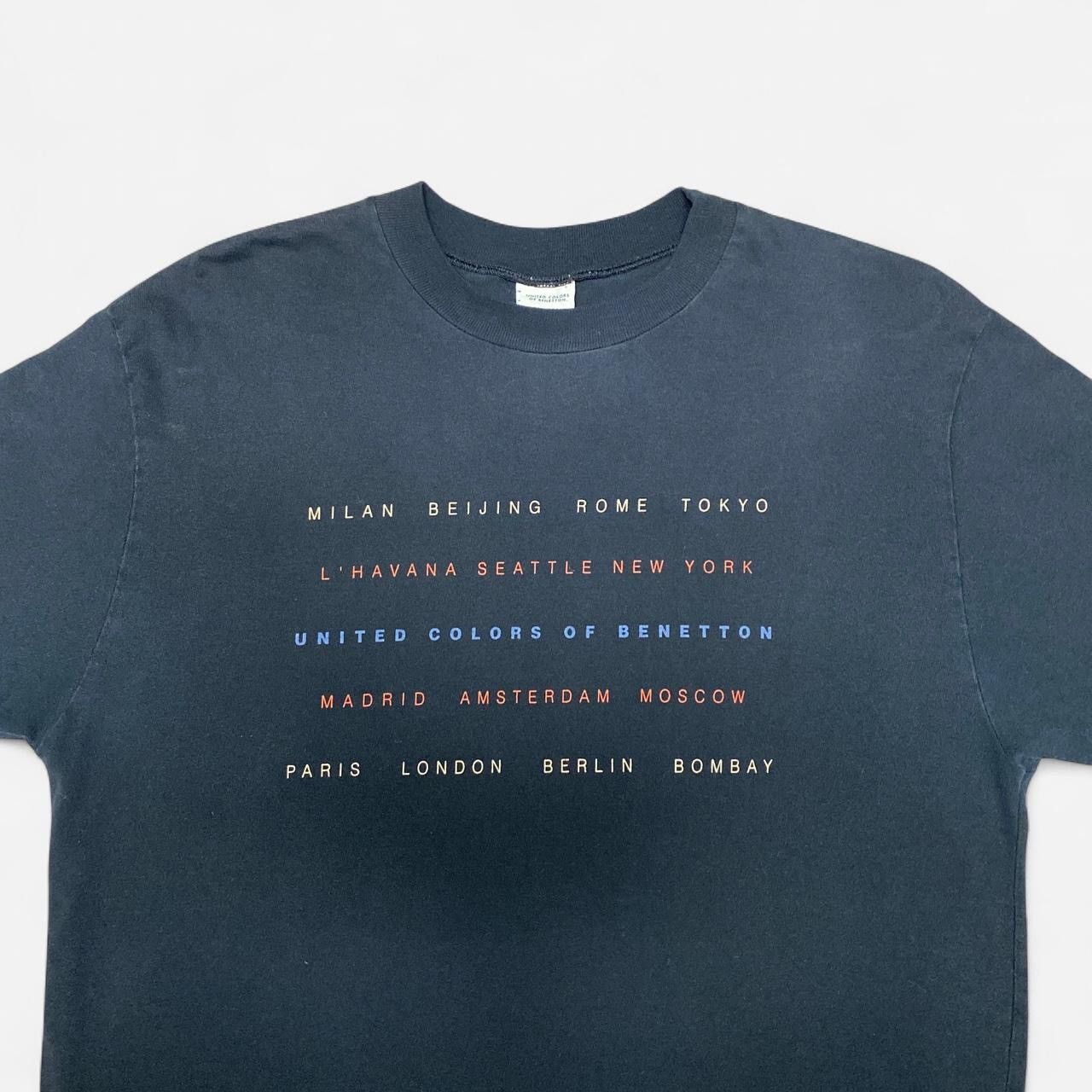 Other Vintage single stitch united colours of benetton black Tee Size US M / EU 48-50 / 2 - 1 Thumbnail