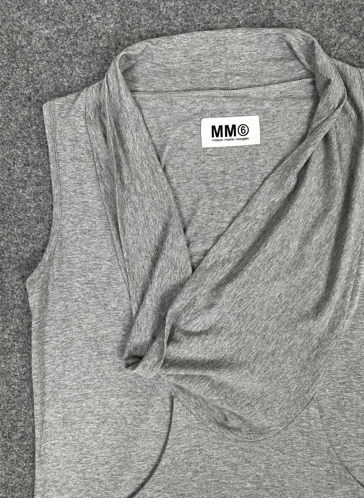Maison Margiela Maison Margiela - MM6 - Mini Dress Sleeveless - Gray Size M / US 6-8 / IT 42-44 - 3 Thumbnail