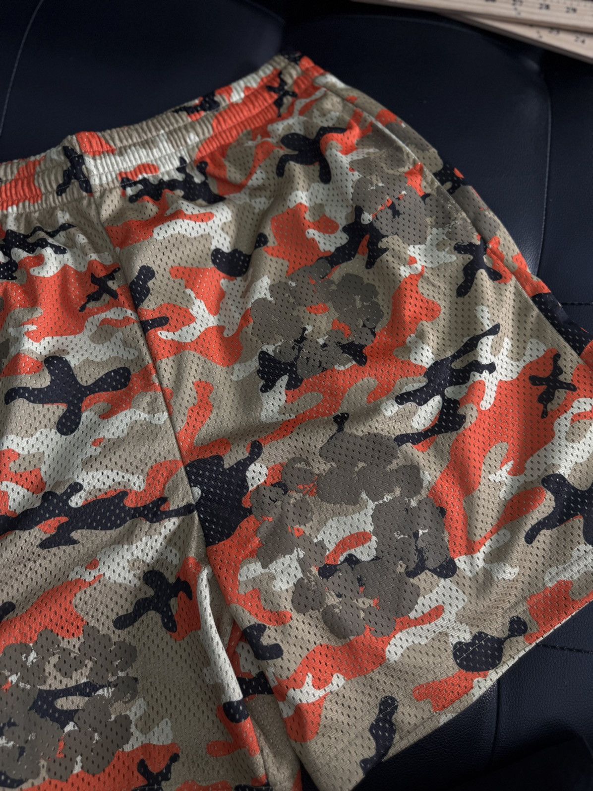 DENIM TEARS Denim Tears Mesh Summer Shorts Tan/Orange Size Large (NEW) Size US 33 - 4 Thumbnail