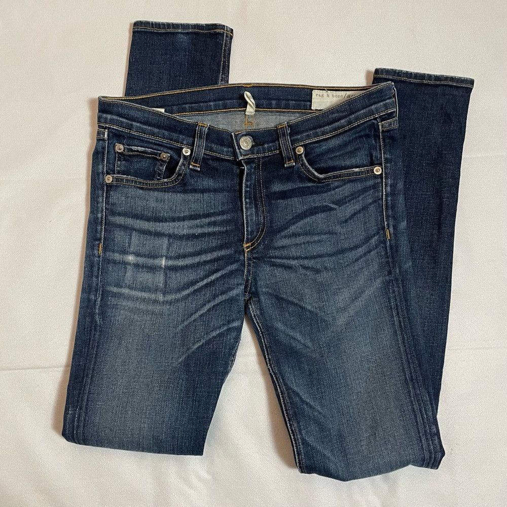 Rag & Bone Rag & Bone Ripped Skinny Hampstead Jeans Size 29 Size 29" - 9 Thumbnail
