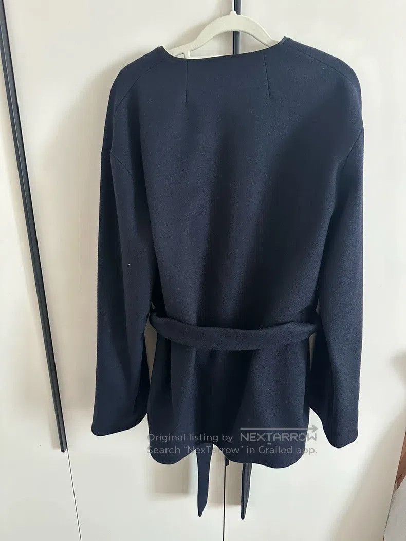 The Row The Row size 6 Wool short dark blue coat Size L / US 10 / IT 46 - 4 Thumbnail