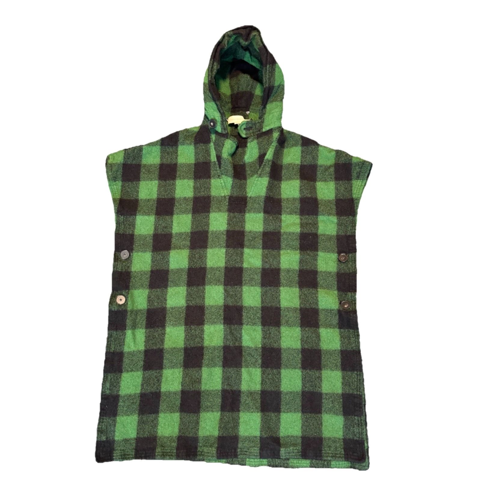 Stella McCartney Stella McCartney Poncho Wool Check Black Green Size 40 M Women Wool Poncho Casual Travel Size M / US 6-8 / IT 42-44 - 5 Thumbnail