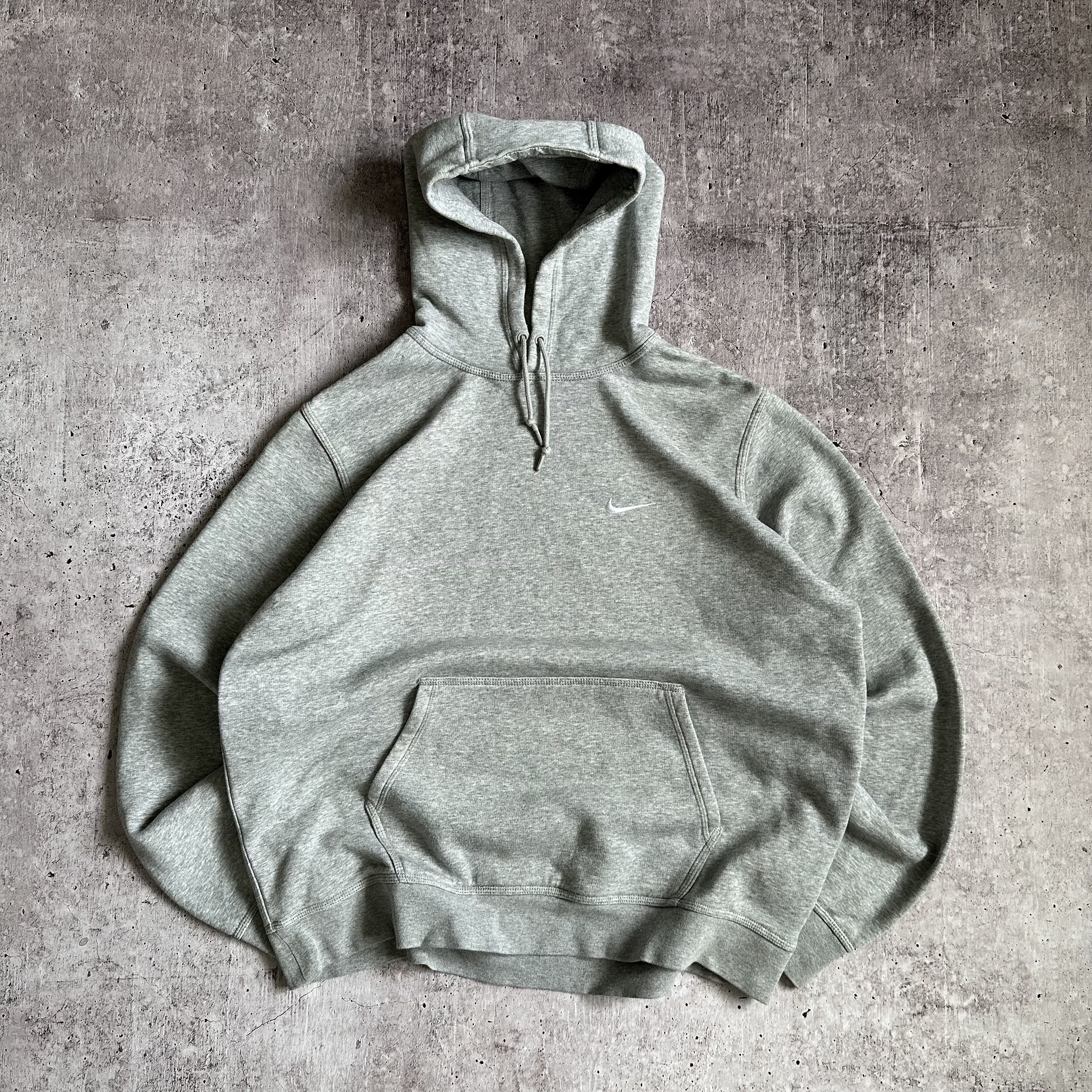 Nike × Vintage Nike y2k Vintage Baggy Boxy Oversize Swoosh Logo Hoodie Size US XL / EU 56 / 4 - 1 Thumbnail