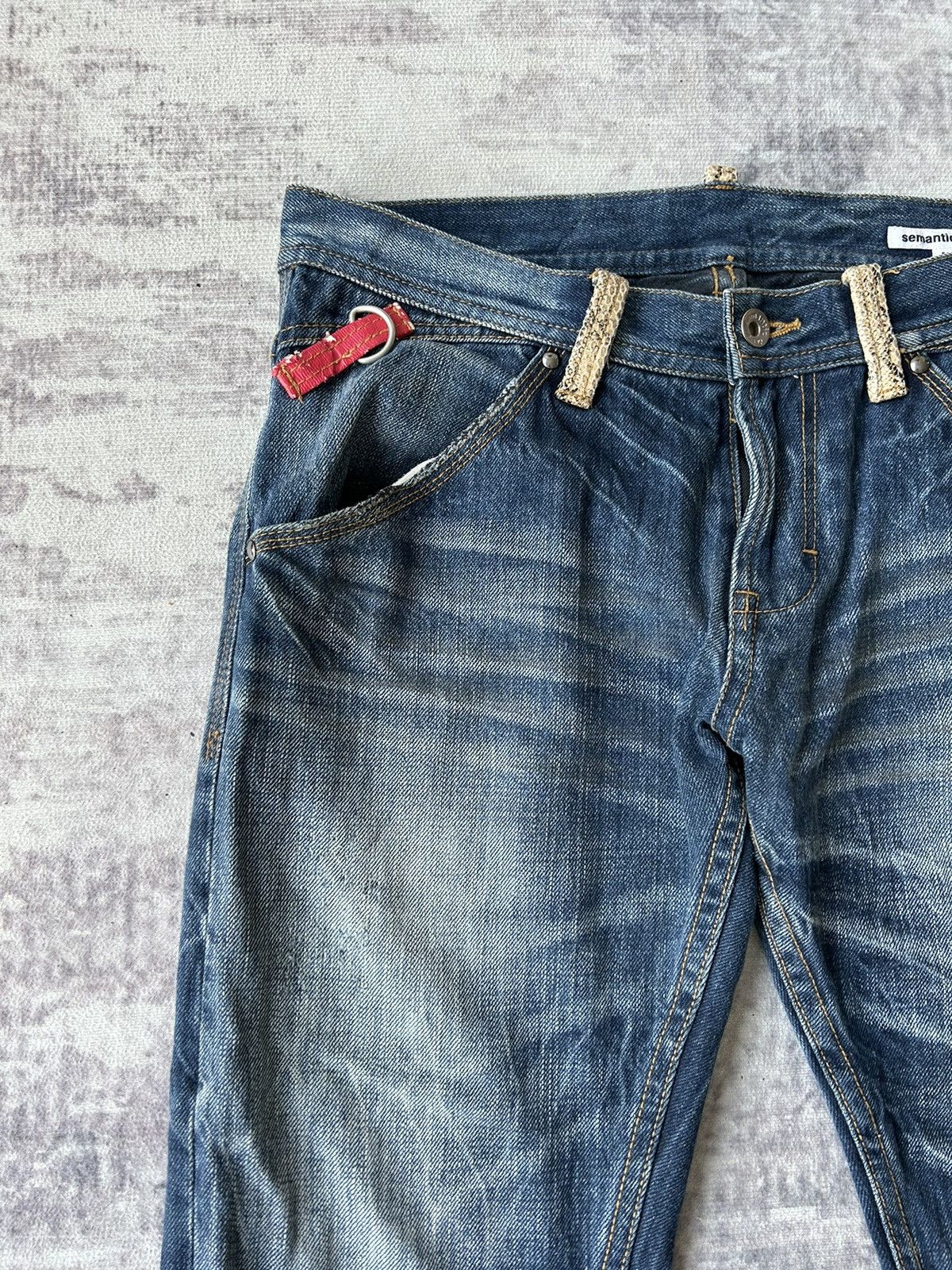 If Six Was Nine Y2K Semantic Design Snake Jeans Size US 32 / EU 48 - 4 Thumbnail