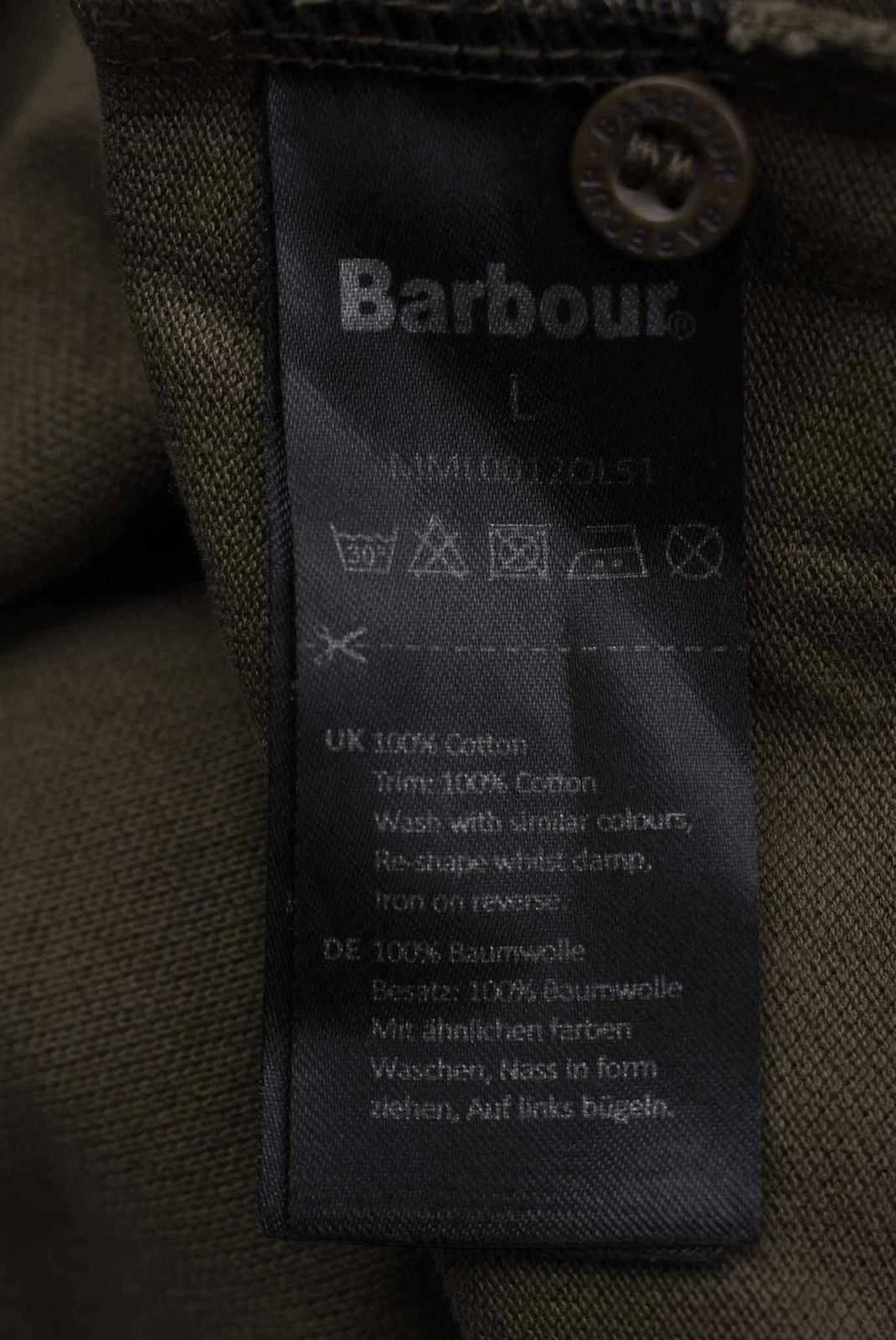 Barbour Barbour Khaki Green Cotton Piqué Polo Shirt Size US M / EU 48-50 / 2 - 4 Thumbnail