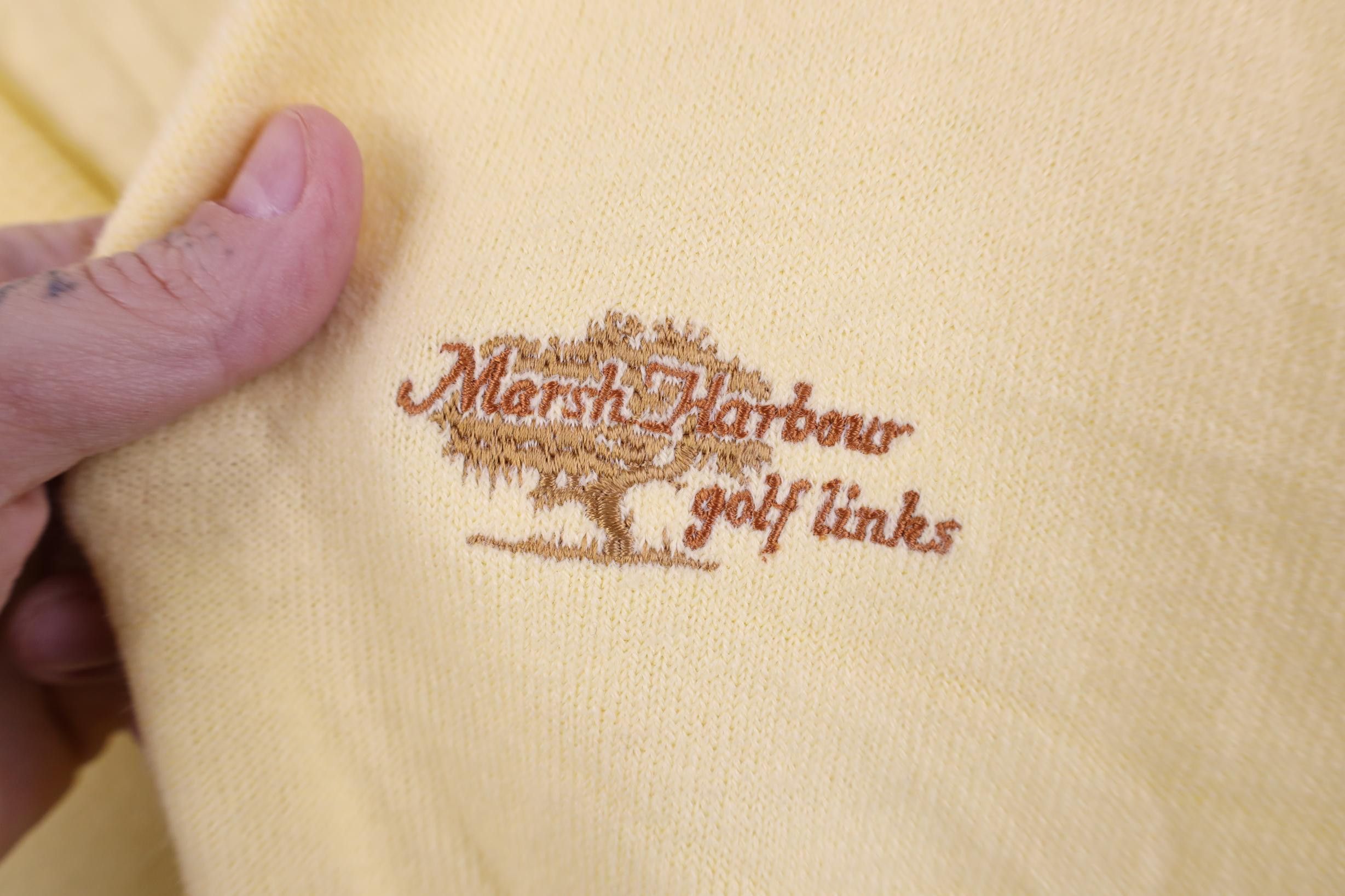 Izod Vintage 80s Izod Harbour Links Soft Knit V-Neck Sweater USA Size US XL / EU 56 / 4 - 4 Thumbnail