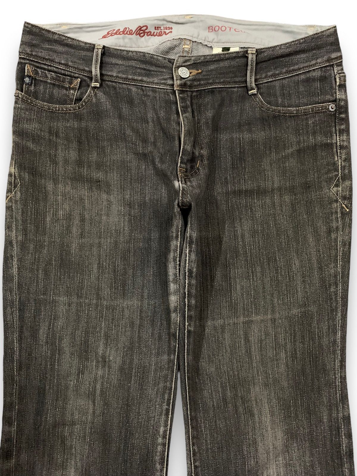 Eddie Bauer Vintage Y2K Eddie Bauer Faded Washed Flare Bootcut Jeans Size US 33 - 3 Thumbnail