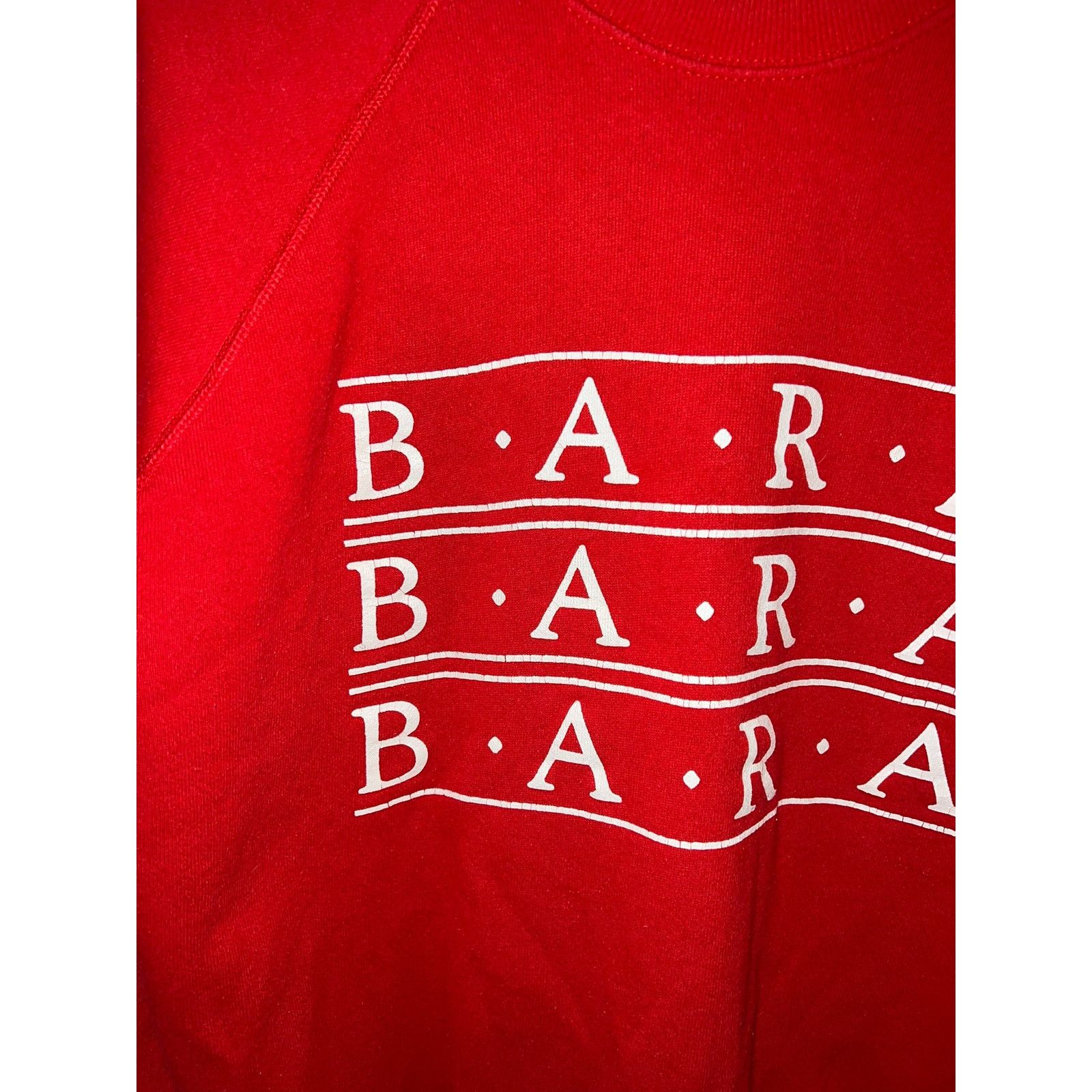 Hanes Vintage Bara Sweatshirt Red Graphic Crewneck 80s VTG Large Size US L / EU 52-54 / 3 - 2 Thumbnail