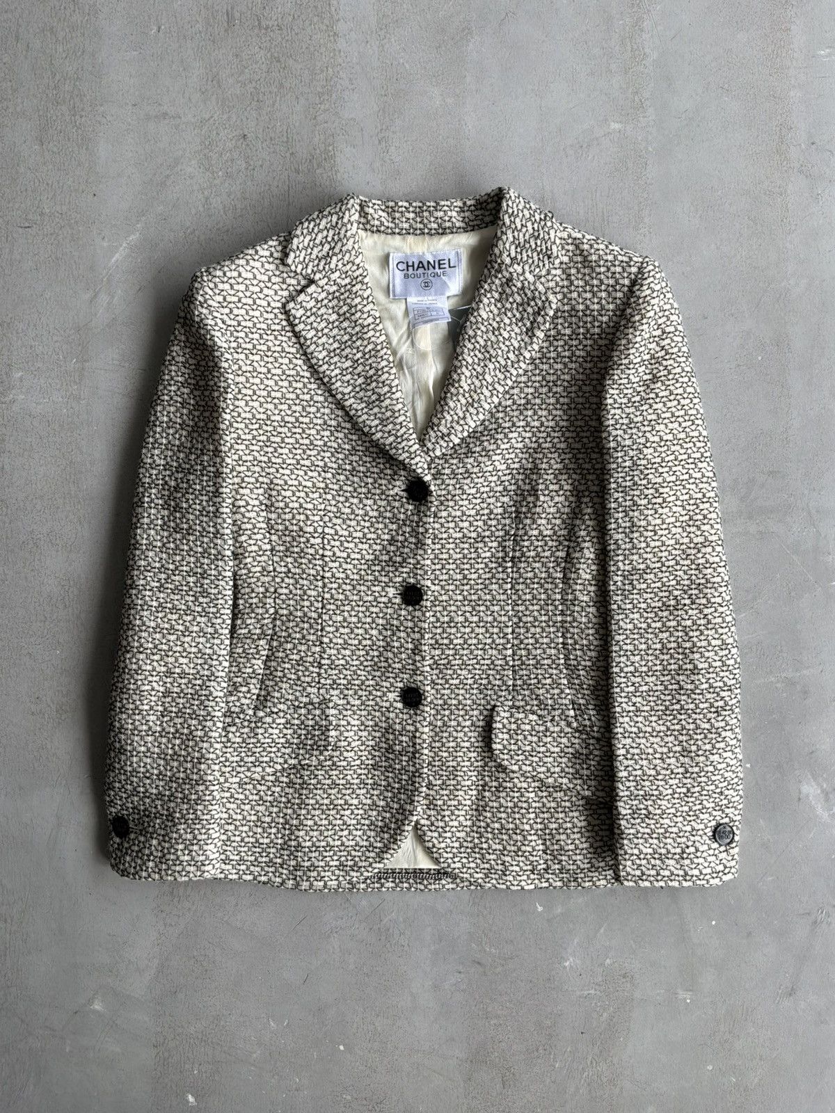 Chanel S/S 1998 - Chanel - Beige Tweed Jacket Size XS / US 0-2 / IT 36-38 - 1 Thumbnail