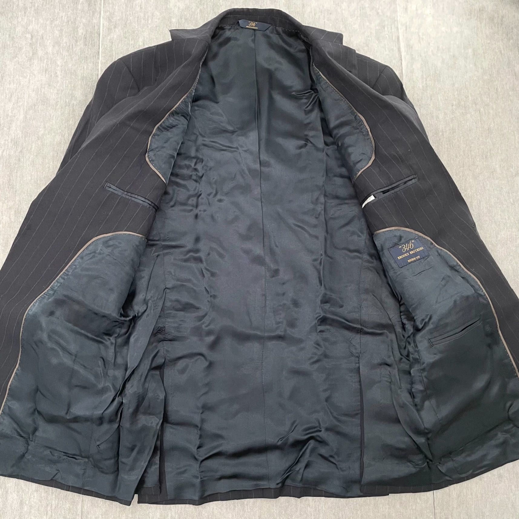 Brooks Brothers Brooks Brothers Blazer Adult 38S Navy Blue Regent Fit Sport Coat Jacket Double-Vents Mens Size 38R - 3 Thumbnail