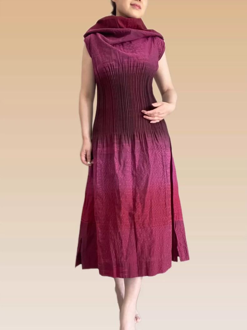 Issey Miyake Issey Miyake size:2 Red mainline dress Size M / US 6-8 / IT 42-44 - 3 Thumbnail