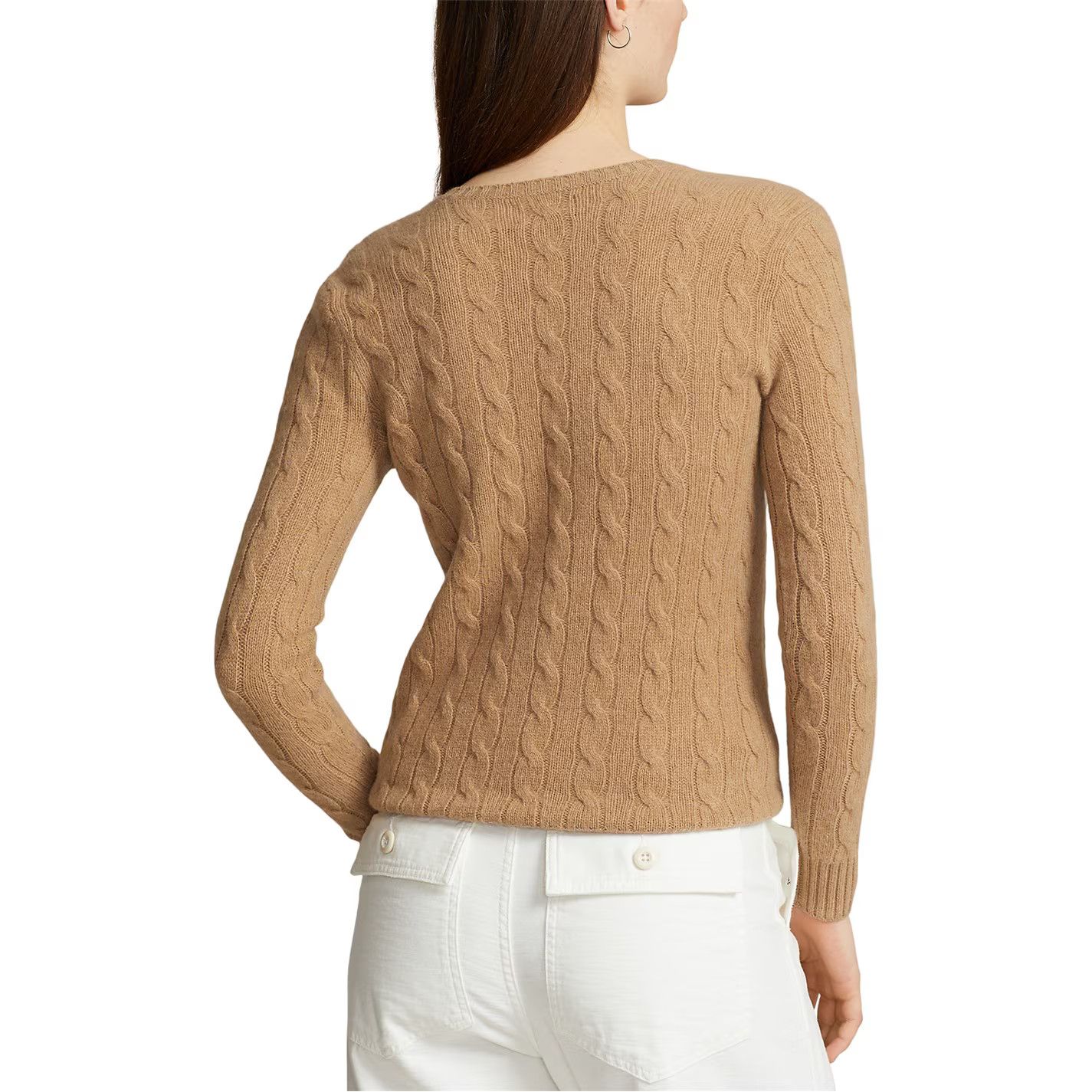 Polo Ralph Lauren o1g2r1mq0825 Cable Sweater in Camel Size L / US 10 / IT 46 - 7 Thumbnail