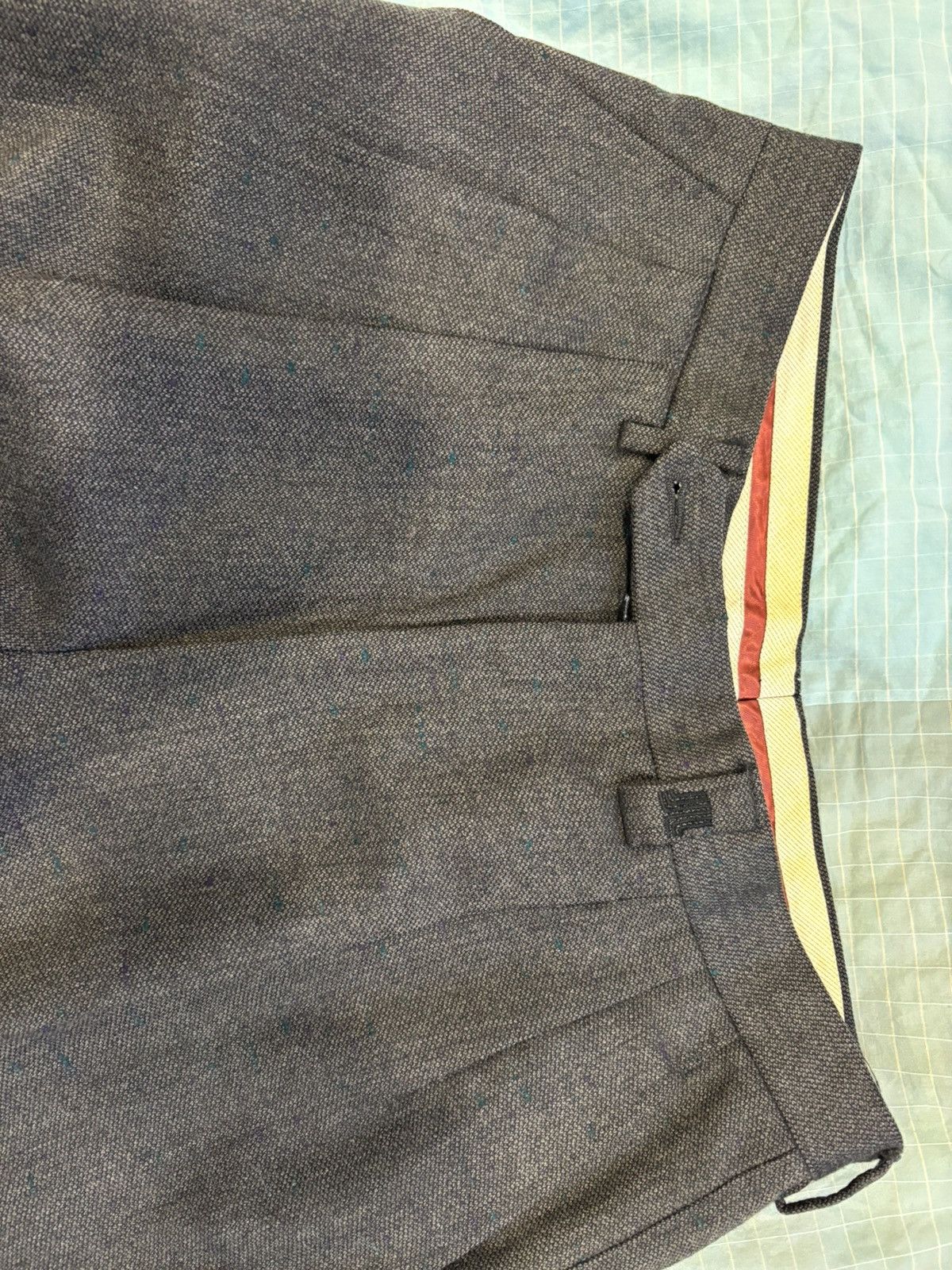 Lanvin Lanvin 100% Wool Dark Grey Pants Size 38R - 1 Thumbnail