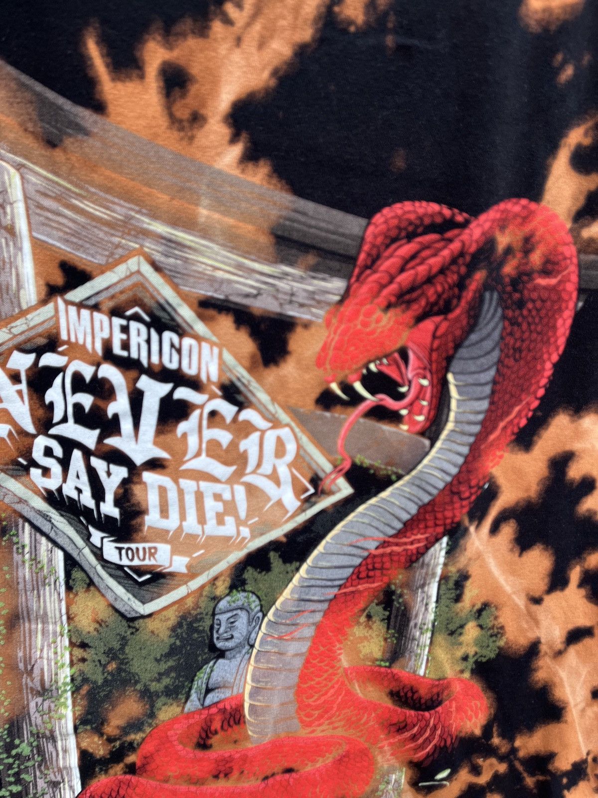 Band Tees Tie Dye Never Say Die Heavy Metal Festival Impericon Crystal Size US L / EU 52-54 / 3 - 3 Thumbnail