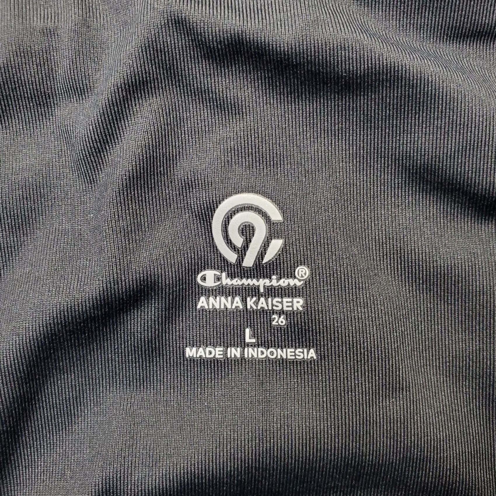 Champion Champion Anna Kaiser Leggings Womens Large Black Activewear Running Gym Workout Size 36" / US 14 / IT 50 - 7 Thumbnail