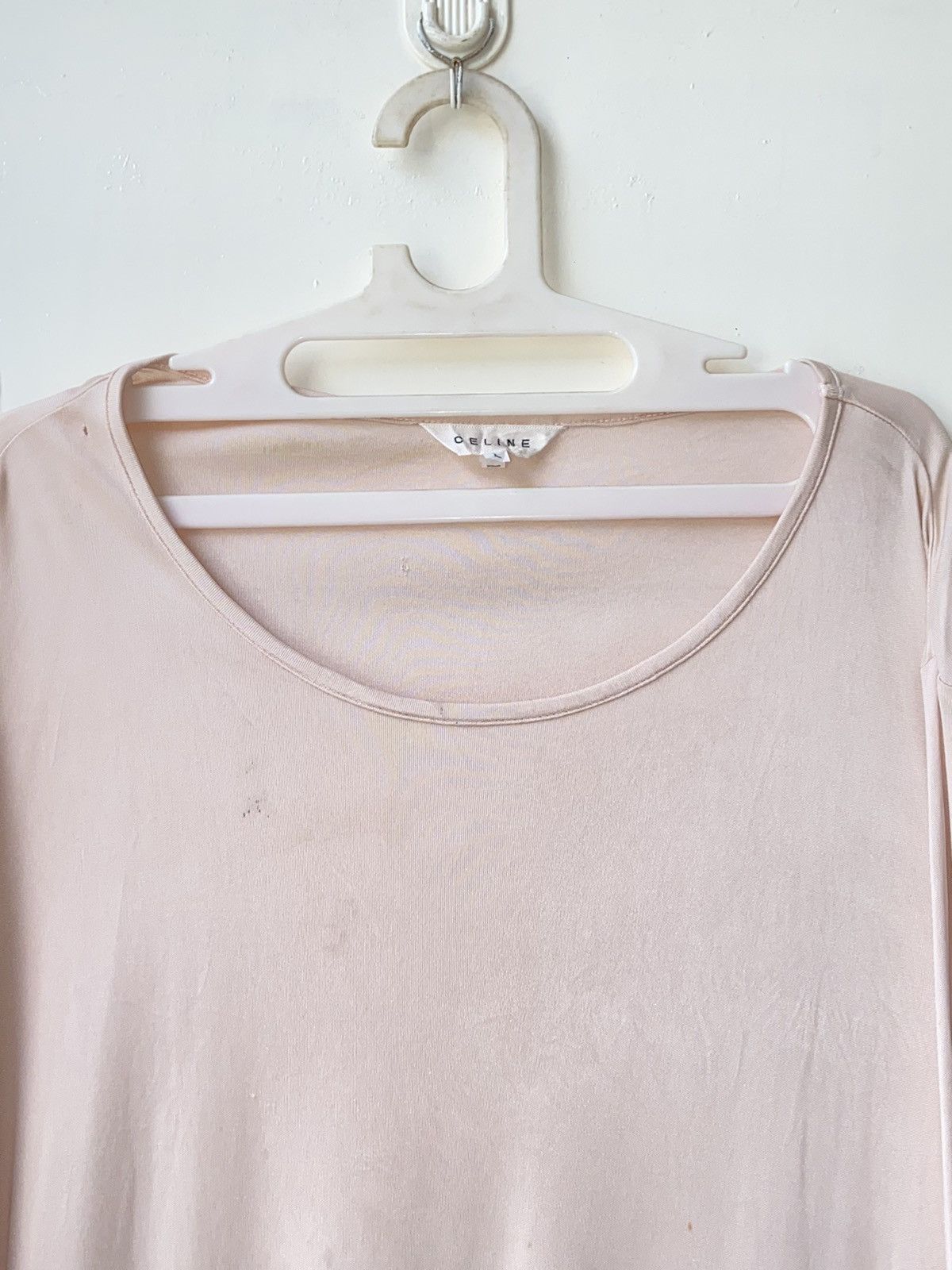 Celine CELINE Pink Long Sleeve T-shirt Size US M / EU 48-50 / 2 - 11 Thumbnail