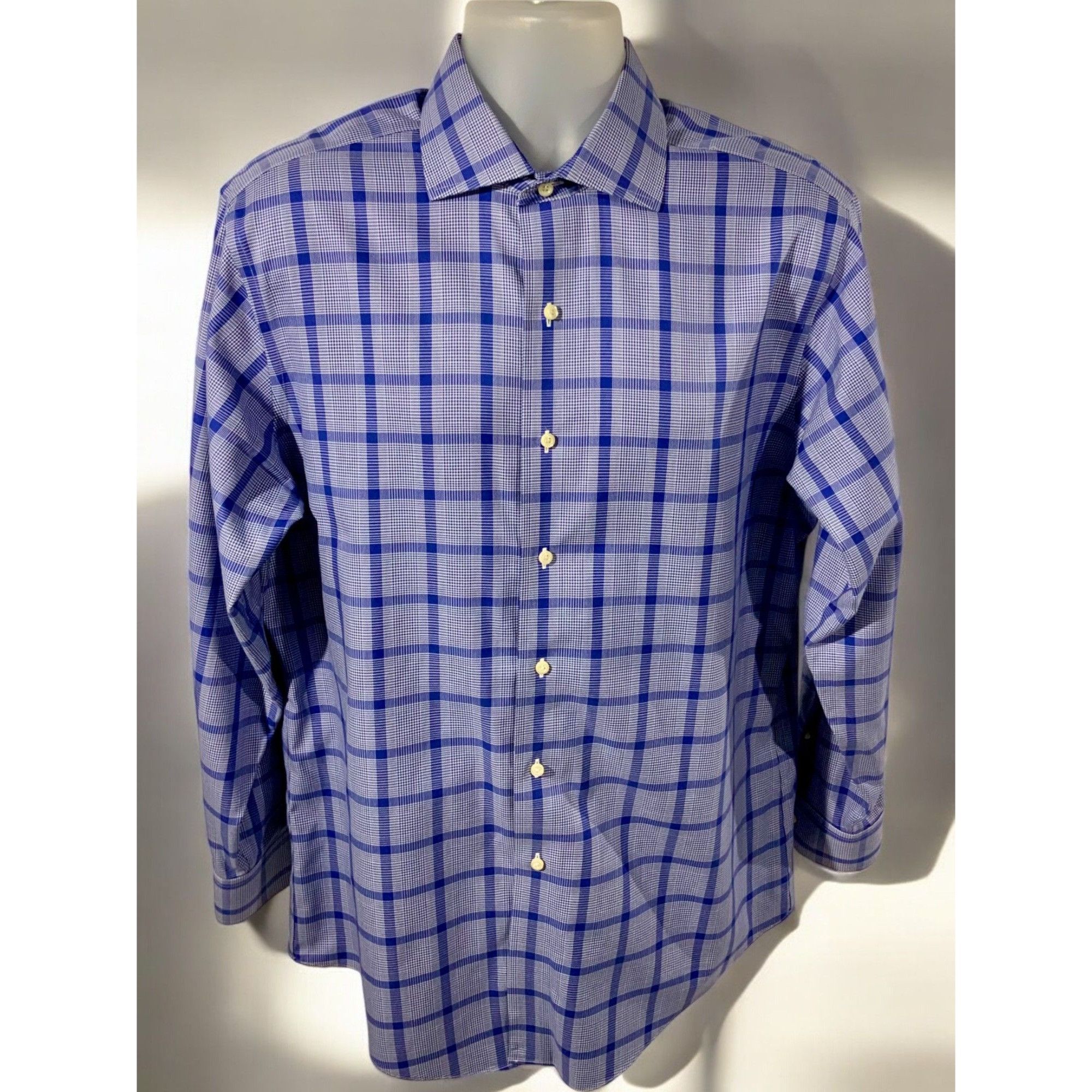 Brooks Brothers Brooks Brothers Large Blue Plaid Shirt 1818 Regent Size US L / EU 52-54 / 3 - 8 Thumbnail