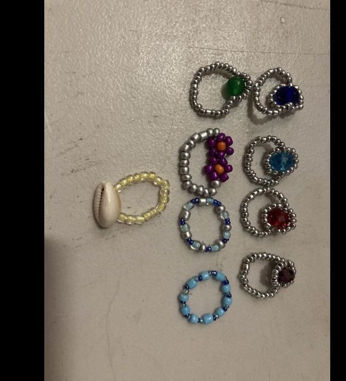 Other Beaded rings various Size ONE SIZE - 2 Thumbnail