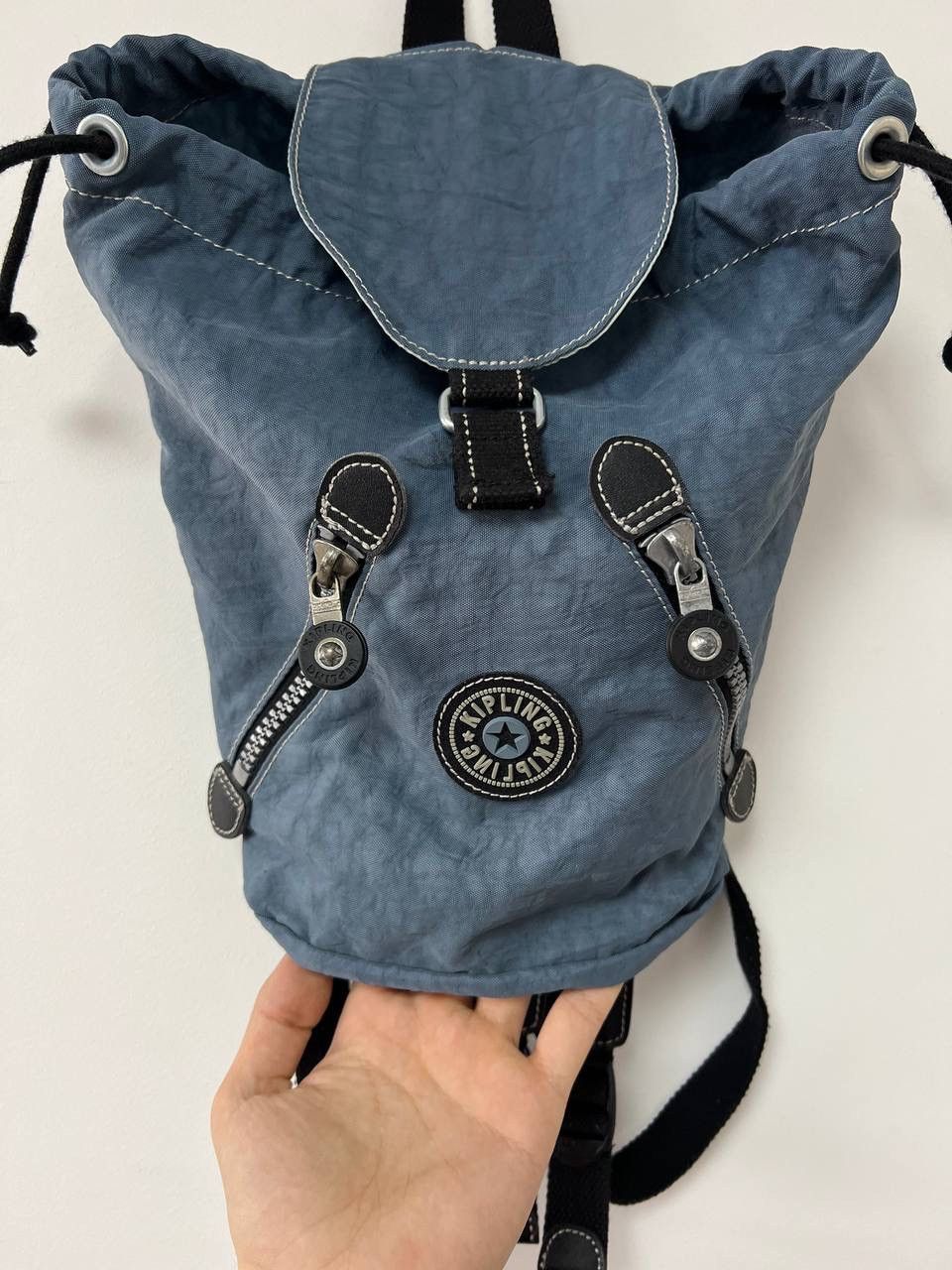 Other Vintage 90's Kipling Small Backpack Blue Bag Y2K Sk8 Size ONE SIZE - 13 Thumbnail