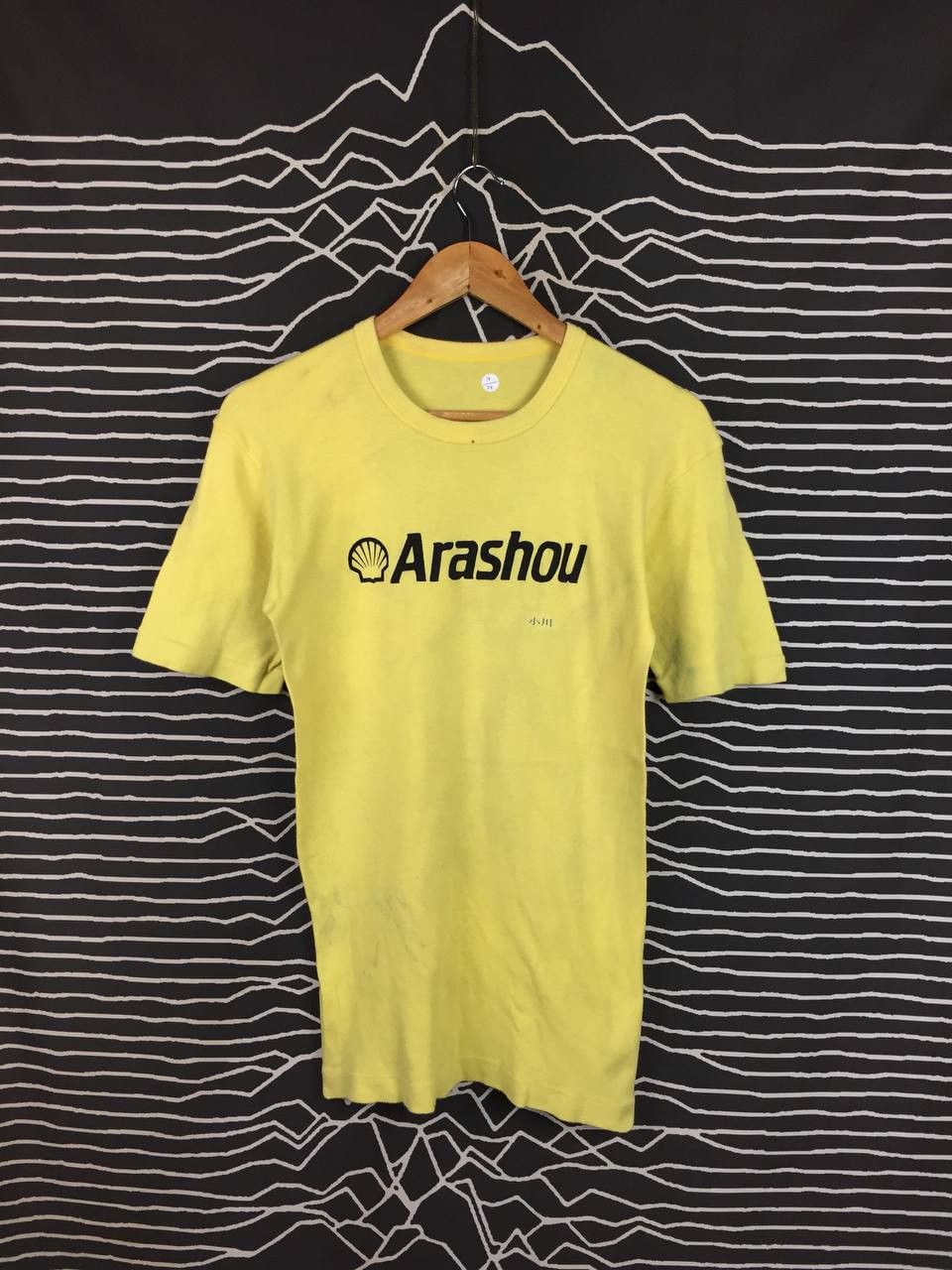 Japanese Brand Vtg 80s 90s Arashou Shell Logo Japan Workwear Promo Tee Size US S / EU 44-46 / 1 - 2 Thumbnail