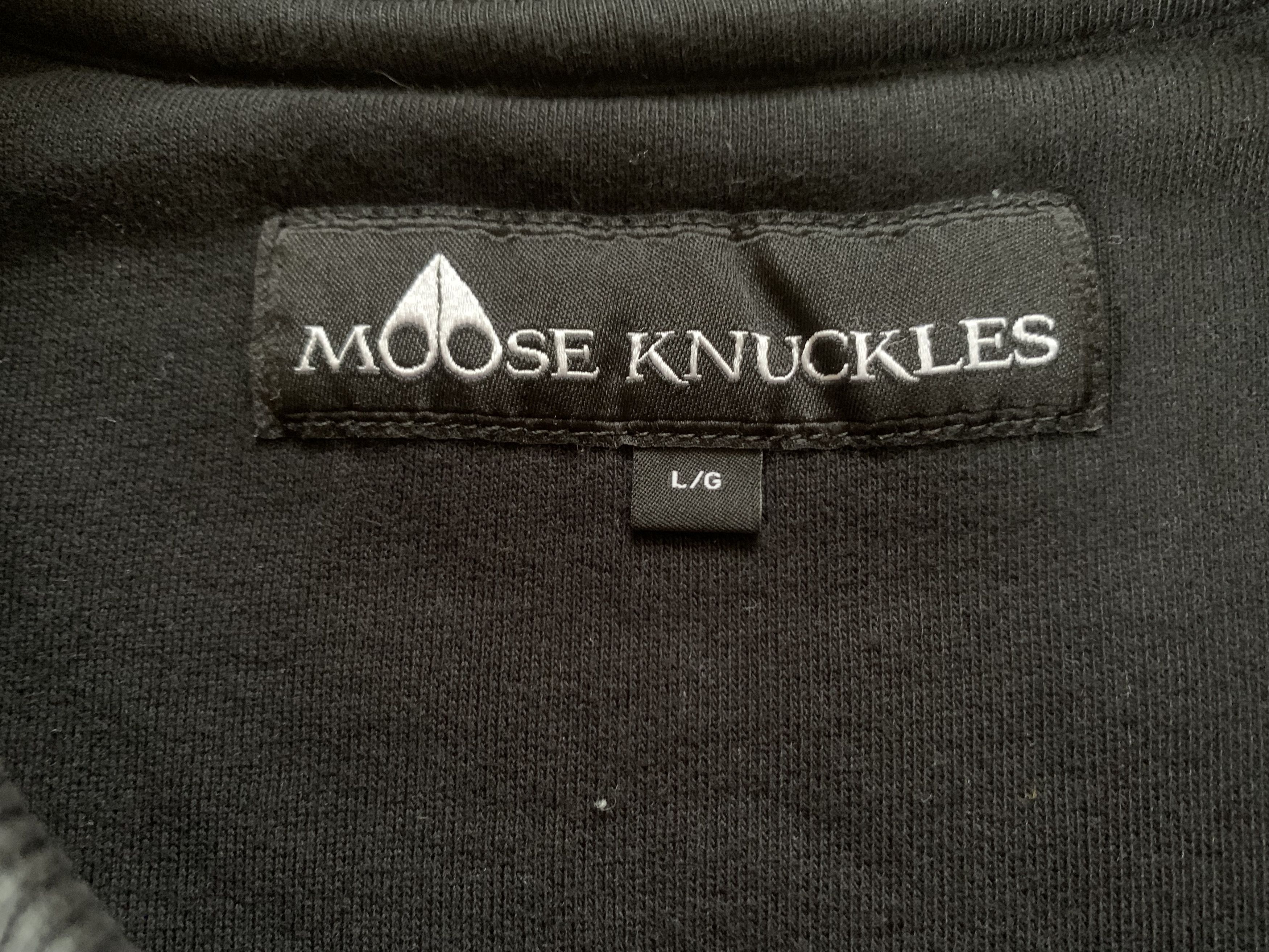 Moose Knuckles Moose Knuckles Denison Black Printed Cotton Sweatshirt Size US L / EU 52-54 / 3 - 11 Thumbnail
