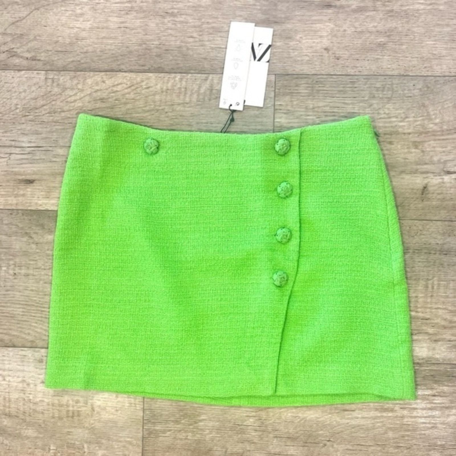 Zara ZARA High-Waisted Mini Skirt NWT Size 32" / US 10 / IT 46 - 13 Thumbnail