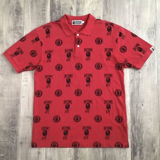 Bape × Nigo BAPE LOGO polo shirt a bathing ape NIGO Size US L / EU 52-54 / 3 - 1 Thumbnail