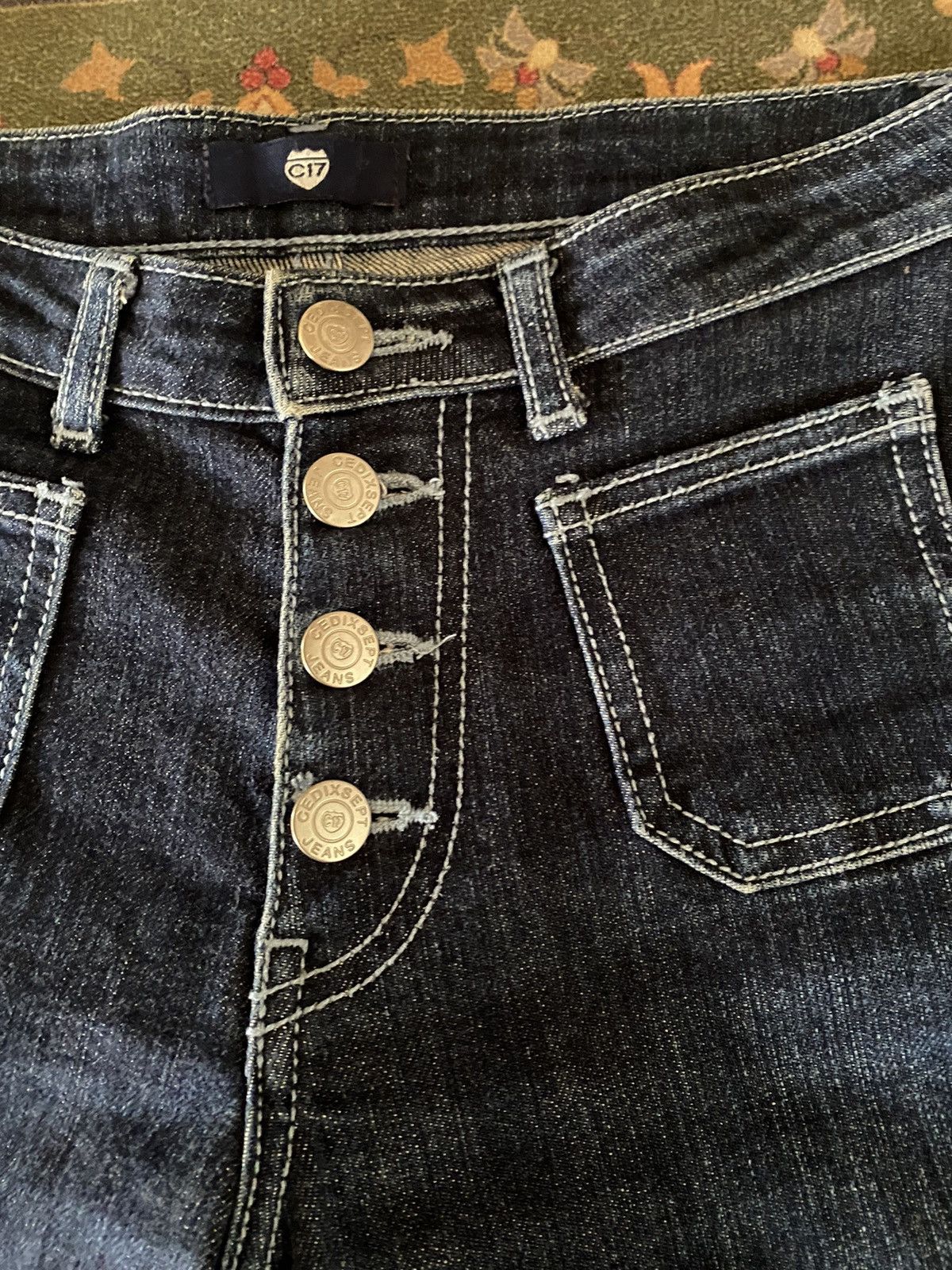 Edwin 🔥🔥Japanese Brand C17 Cedixsept Jeans Super Flare Denim Size US 27 - 7 Thumbnail