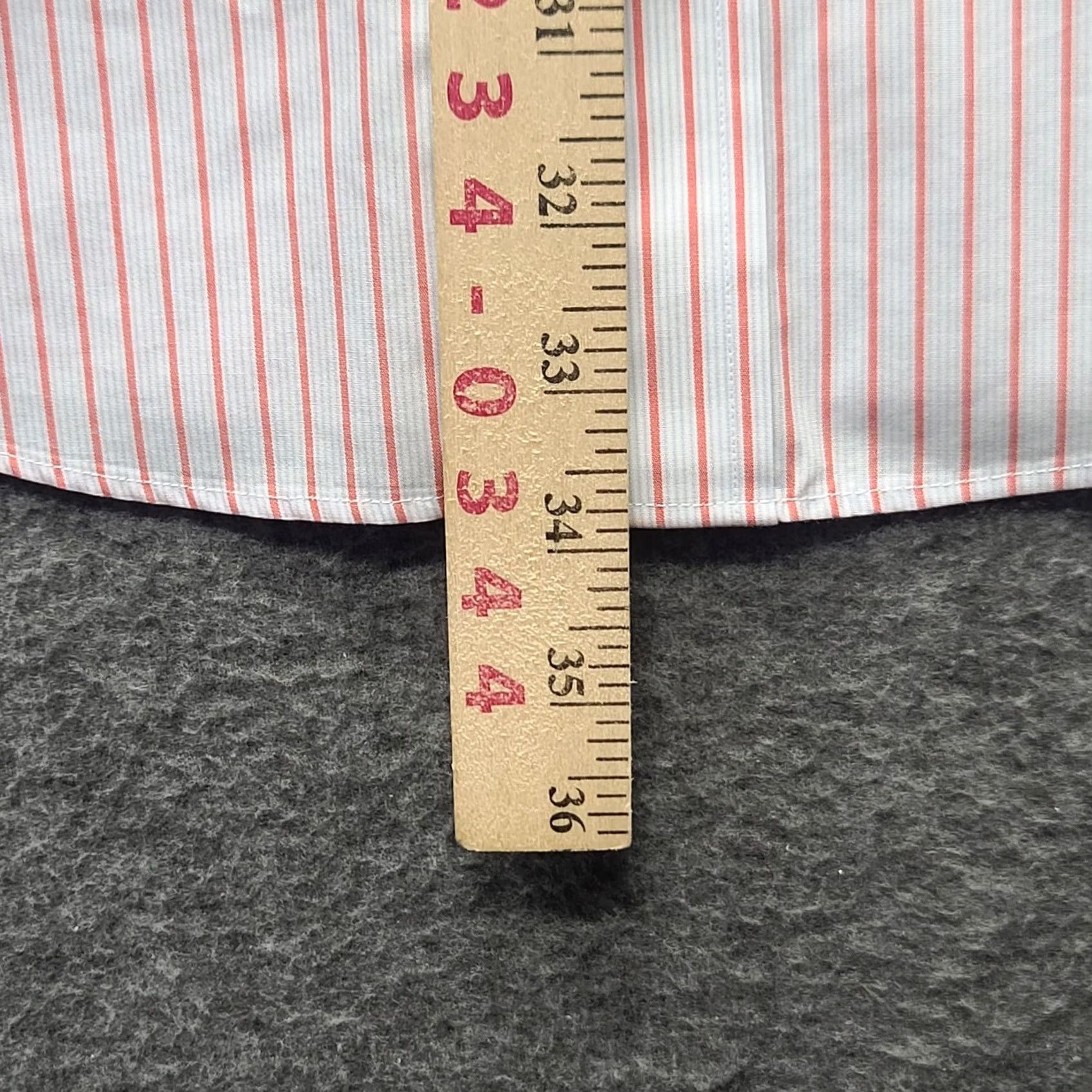 Brooks Brothers Brooks Brothers 346 Shirt Slim Fit Long Sleeve Button-Up Cotton Red Mens 17 Regular Non-Iron Size US XL / EU 56 / 4 - 4 Thumbnail