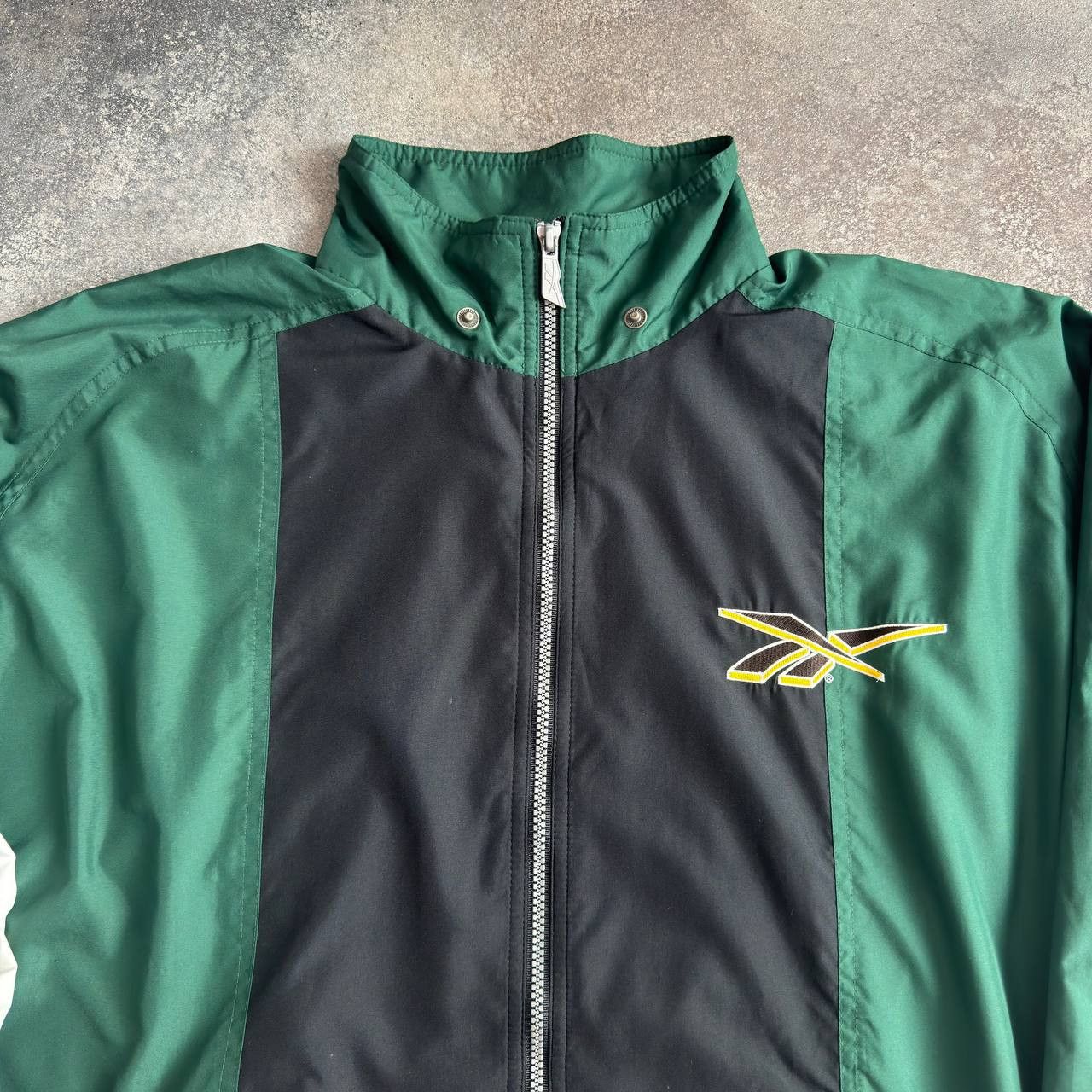 Reebok × Vintage 90s Reebok Vintage Y2K Retro Zip Track Jacket Size US L / EU 52-54 / 3 - 4 Thumbnail