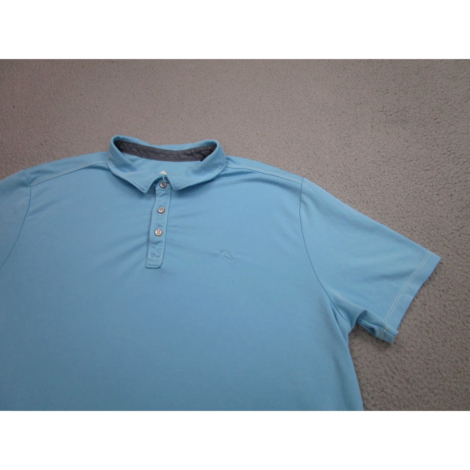 Tommy Bahama Tommy Bahama Polo Shirt Mens 2XL Blue Tencel Modal Marlin Logo Casual Soft Golf Shirt Mens 2XL Blue Polo Size US XXL / EU 58 / 5 - 2 Thumbnail