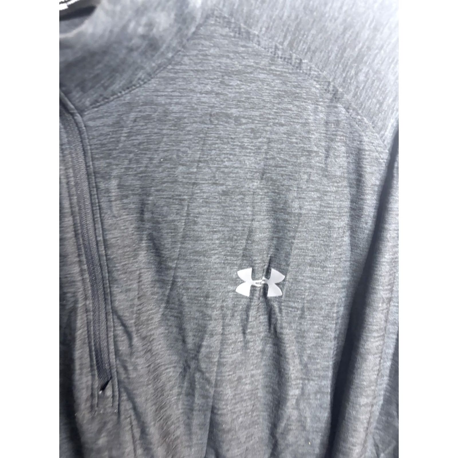 Under Armour Under Armour Pullover Shirt Mens XL Gray Quarter Zip Long Sleeve Athletic Loose Size US XL / EU 56 / 4 - 2 Thumbnail