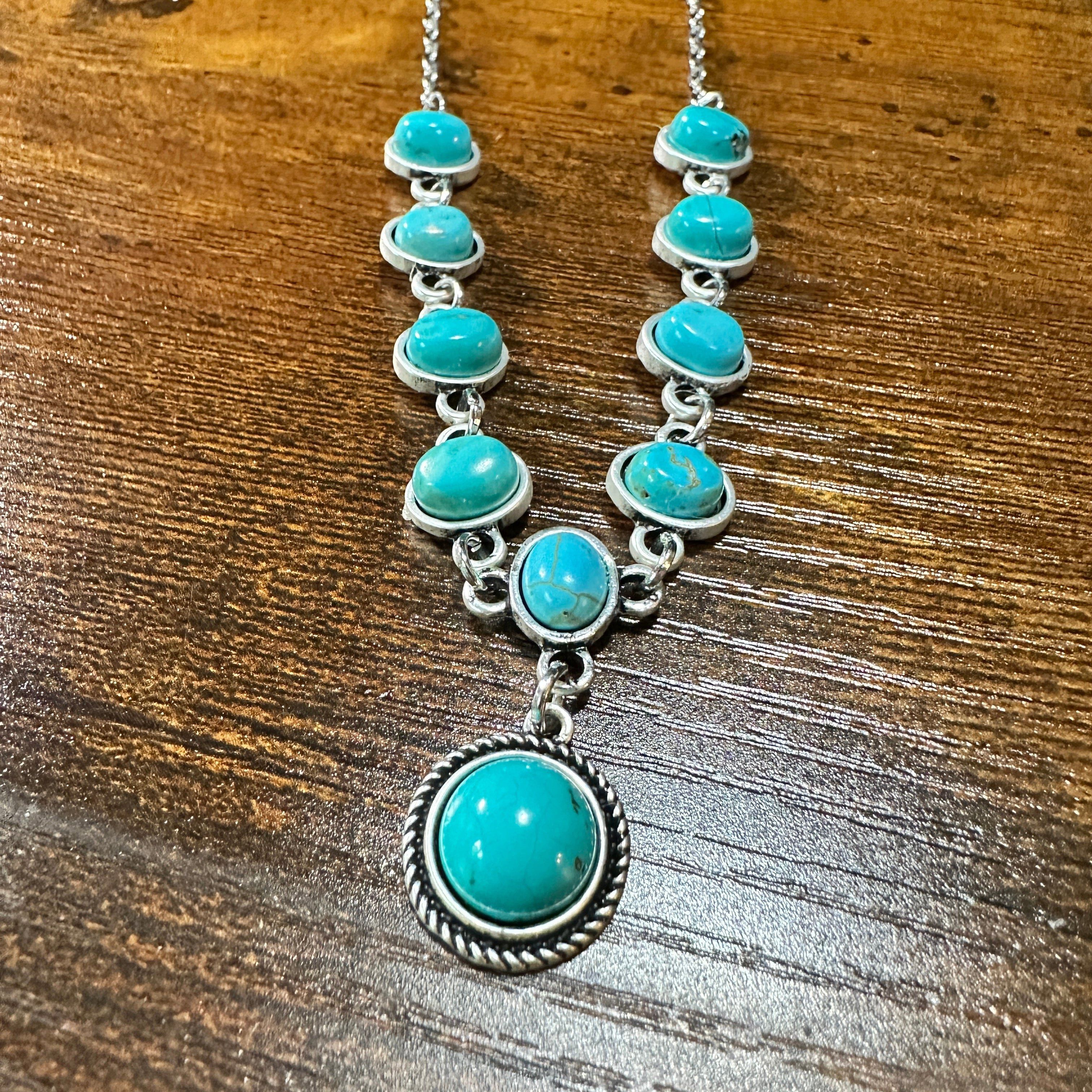 Other Unique Handmade Turquoise Necklace, Cowgirl Southwestern Adj Size ONE SIZE - 3 Thumbnail