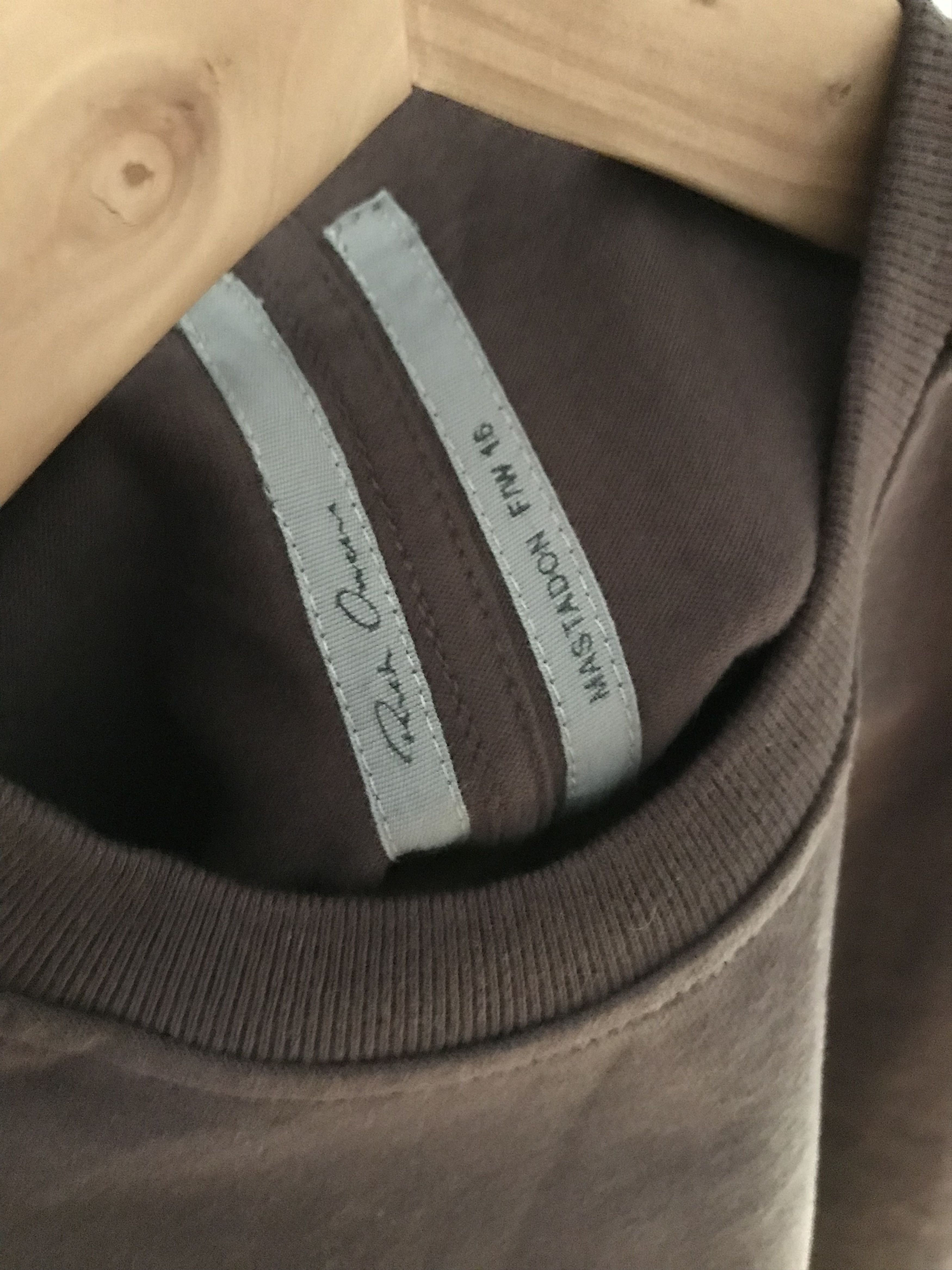 Rick Owens FW16 Rick Owens "Mastodon" jumbo sweatshirt, "macassar" Size US S / EU 44-46 / 1 - 3 Thumbnail