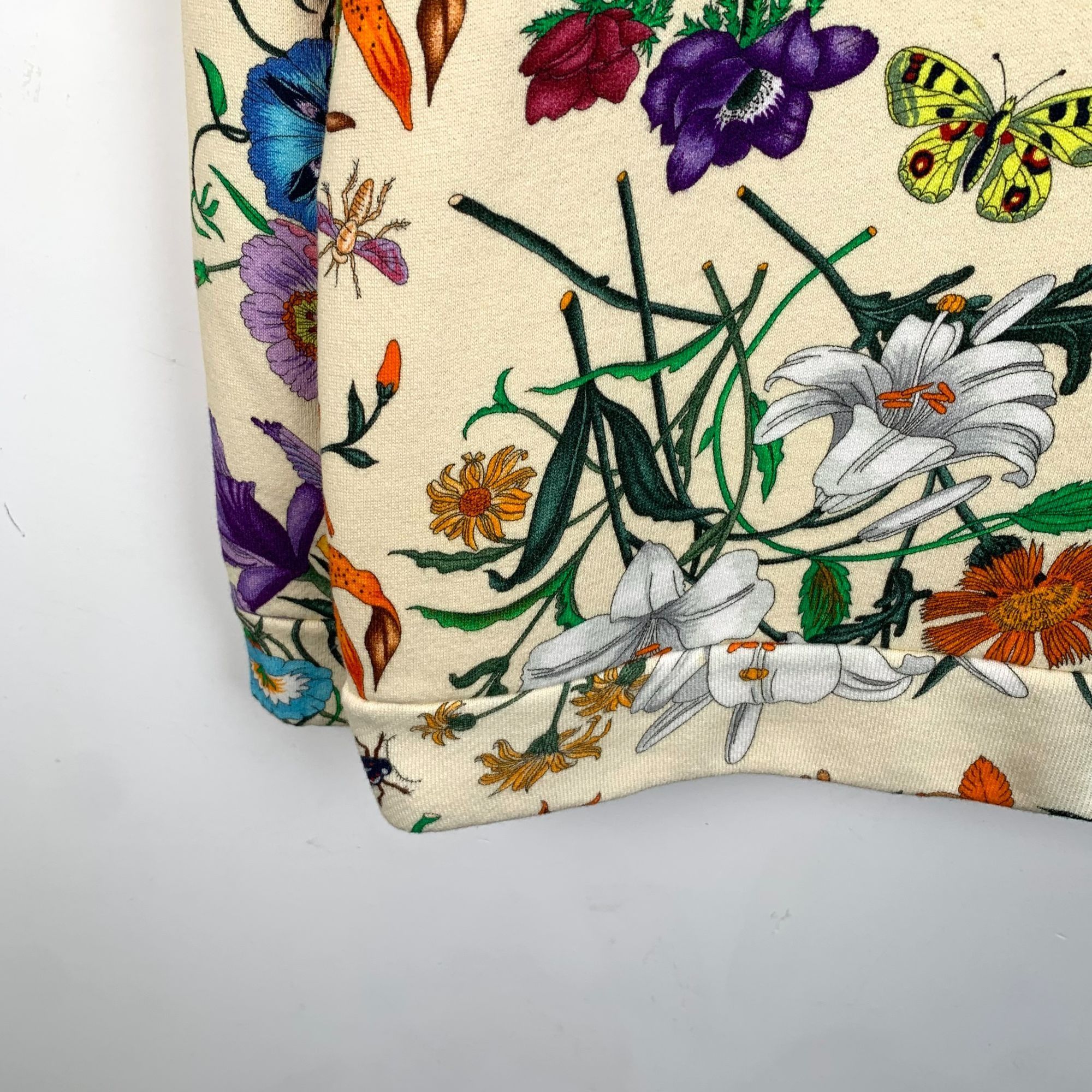 Gucci Gucci Floral Print Crewneck Sweatshirt For Women - Size M - Size M / US 6-8 / IT 42-44 - 4 Thumbnail