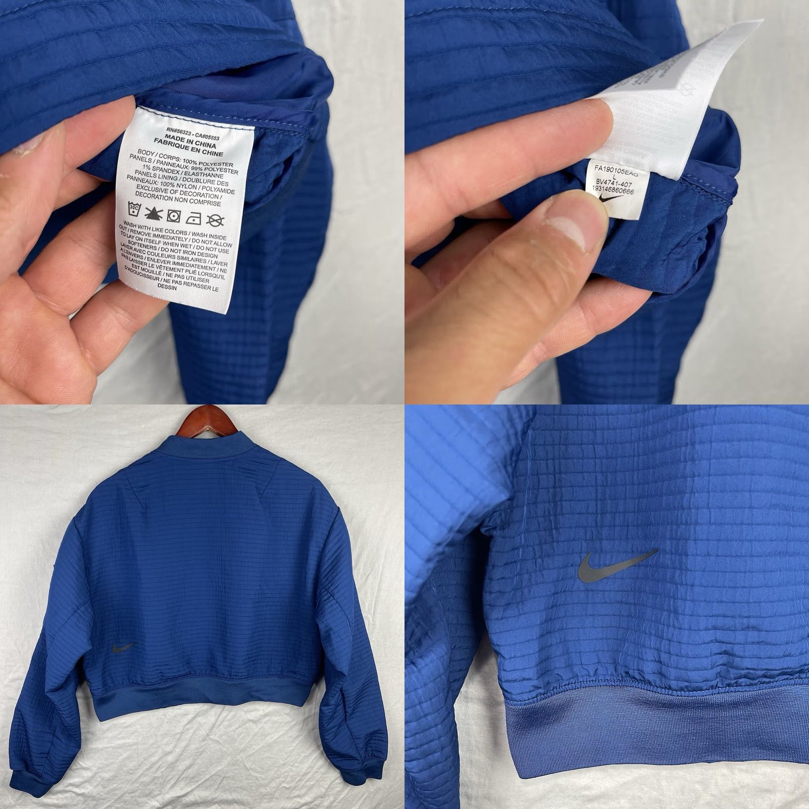 Nike Nike Bomber Jacket Women L Sportswear Tech Pack City Navy BV4741-407 Size L / US 10 / IT 46 - 8 Thumbnail
