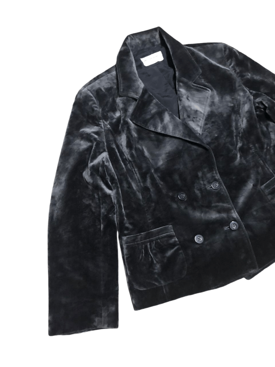 Christian Aujard Liberte Velvet Double Breasted Coat Jacket