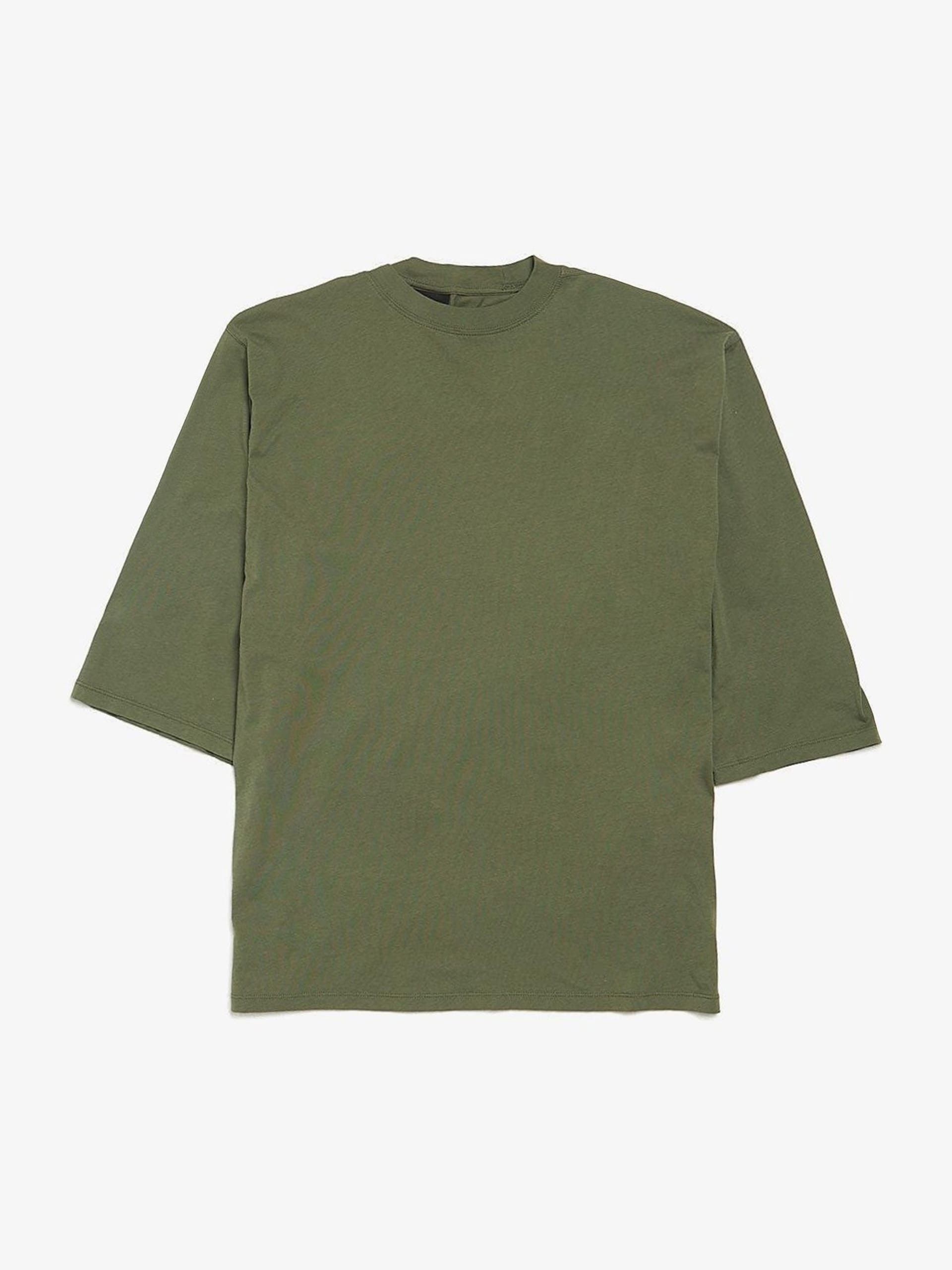 image of Thom Krom Olive Oversized T-Shirt, Men's (Size Medium)