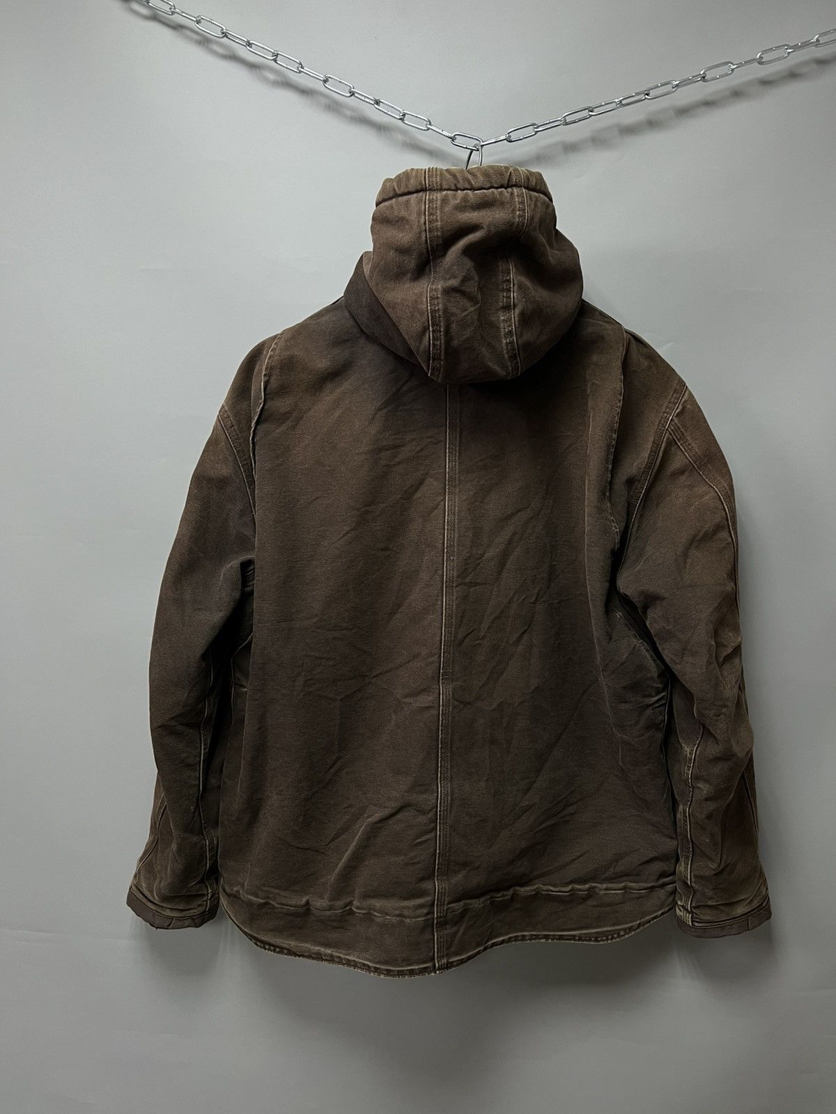 Carhartt Carhartt Sandstone Barlett Jacket Vintage Sherpa Brown faded Size US XL / EU 56 / 4 - 3 Thumbnail