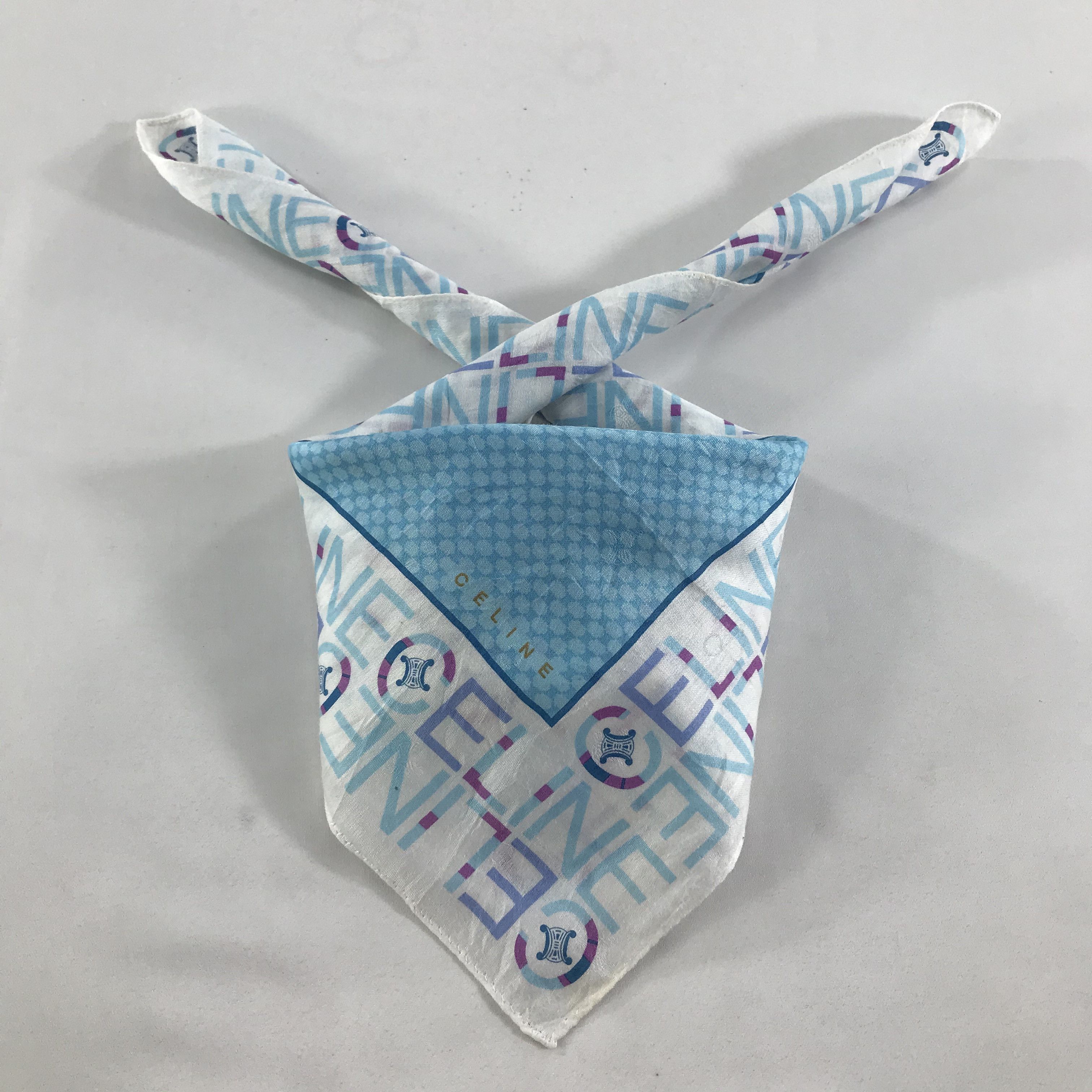 Celine × Vintage Celine Bandana / Handkerchief / Neckerchief - S1625 Size ONE SIZE - 3 Thumbnail