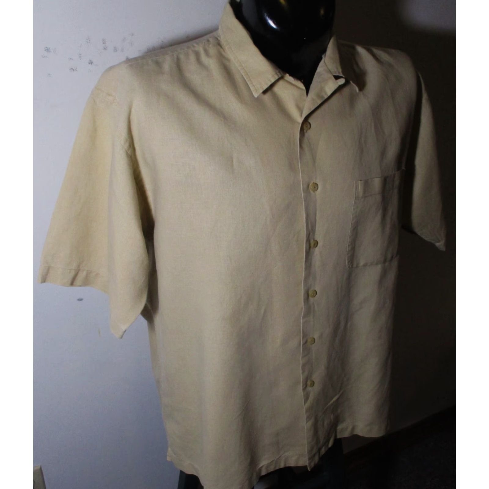 Vintage Daniel Gray Tan Short Sleeve Linen Shirt Size XL User: Daniel Gray Tan Short Sleeve Linen Shirt Size XL Size US XL / EU 56 / 4 - 3 Thumbnail
